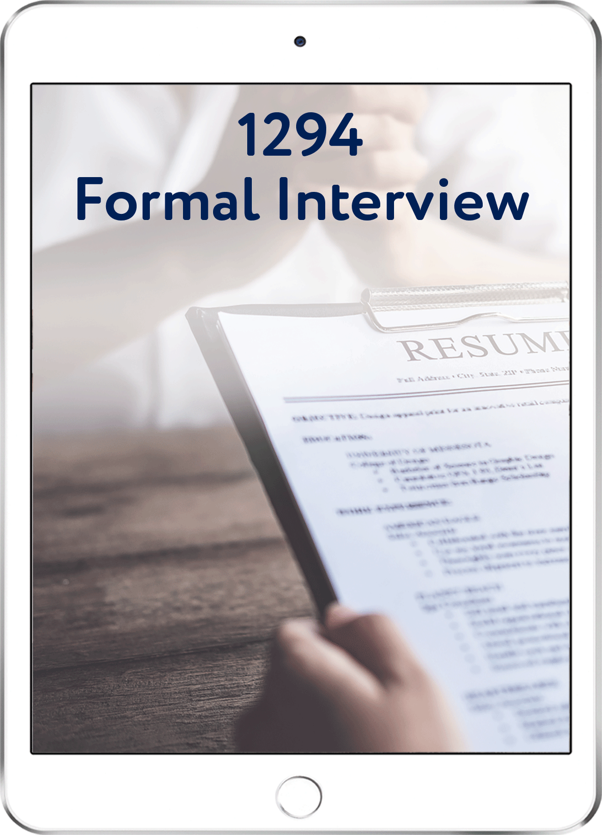 1294 v7 Formal Interview