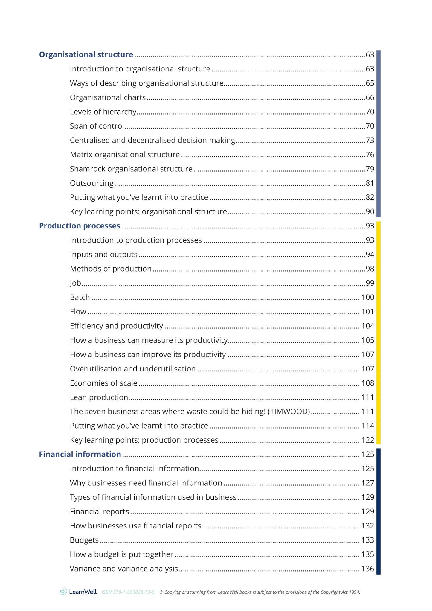 90843 Internal Operations of a Large Business Learning Guide