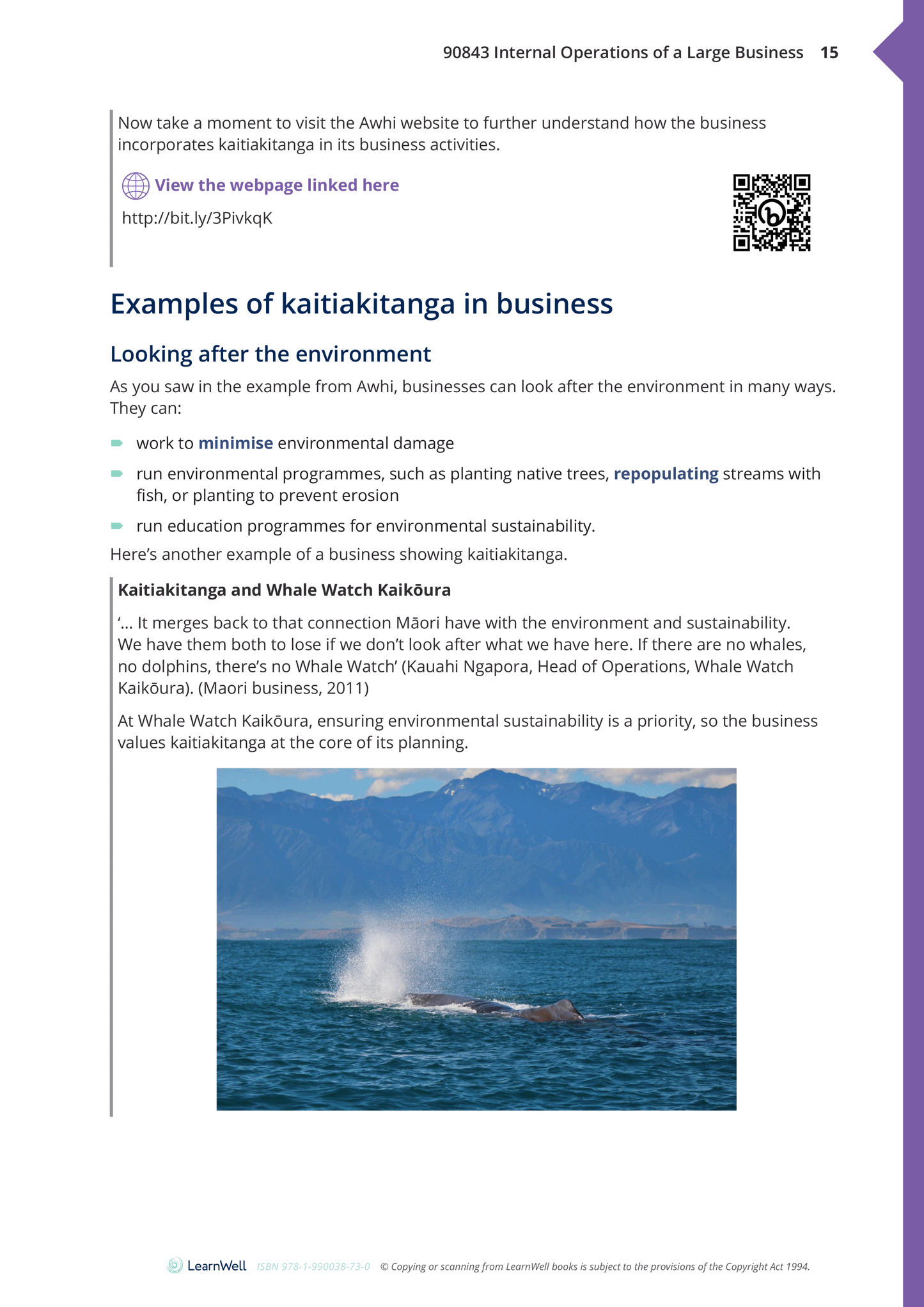 90843 Internal Operations of a Large Business Learning Guide