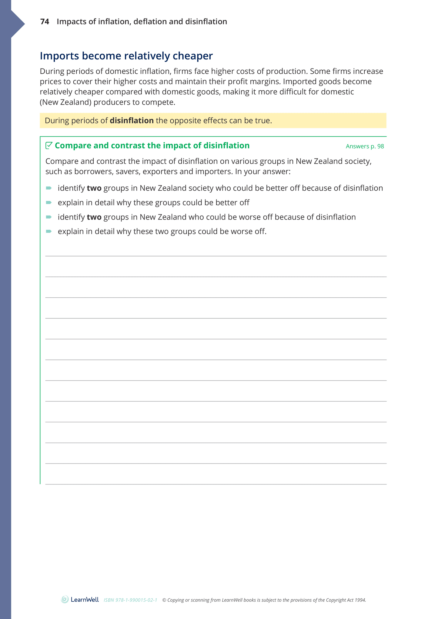 91222 Analysing Inflation Learning Guide