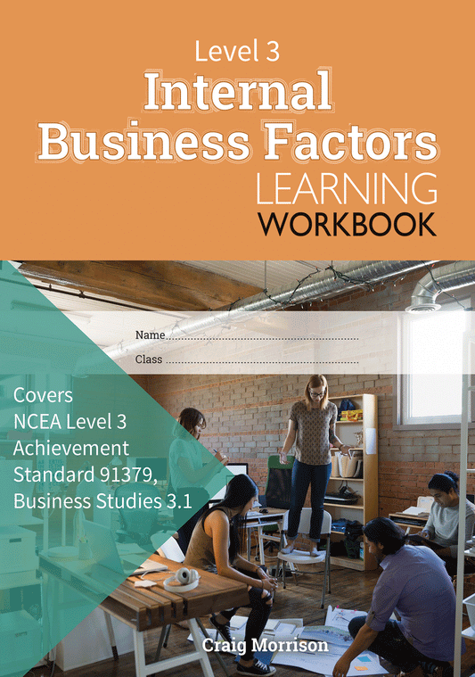Level 3 Internal Business Factors 3.1 Learning Workbook - SPECIAL (damaged stock at $5 each)