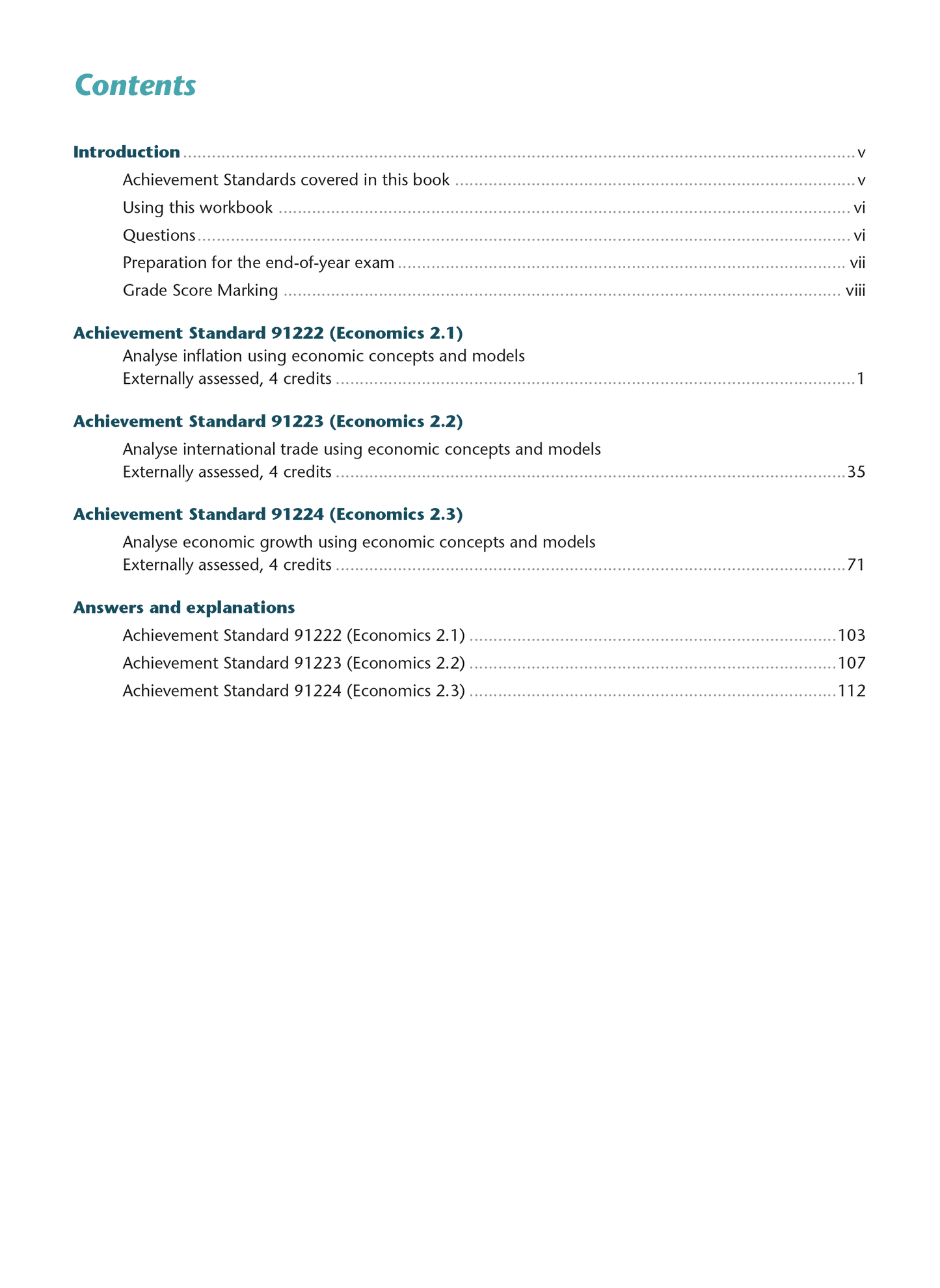 Level 2 Economics AME Workbook