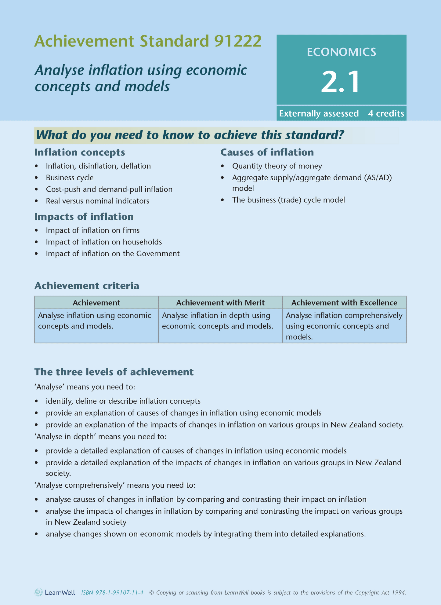 Level 2 Economics AME Workbook