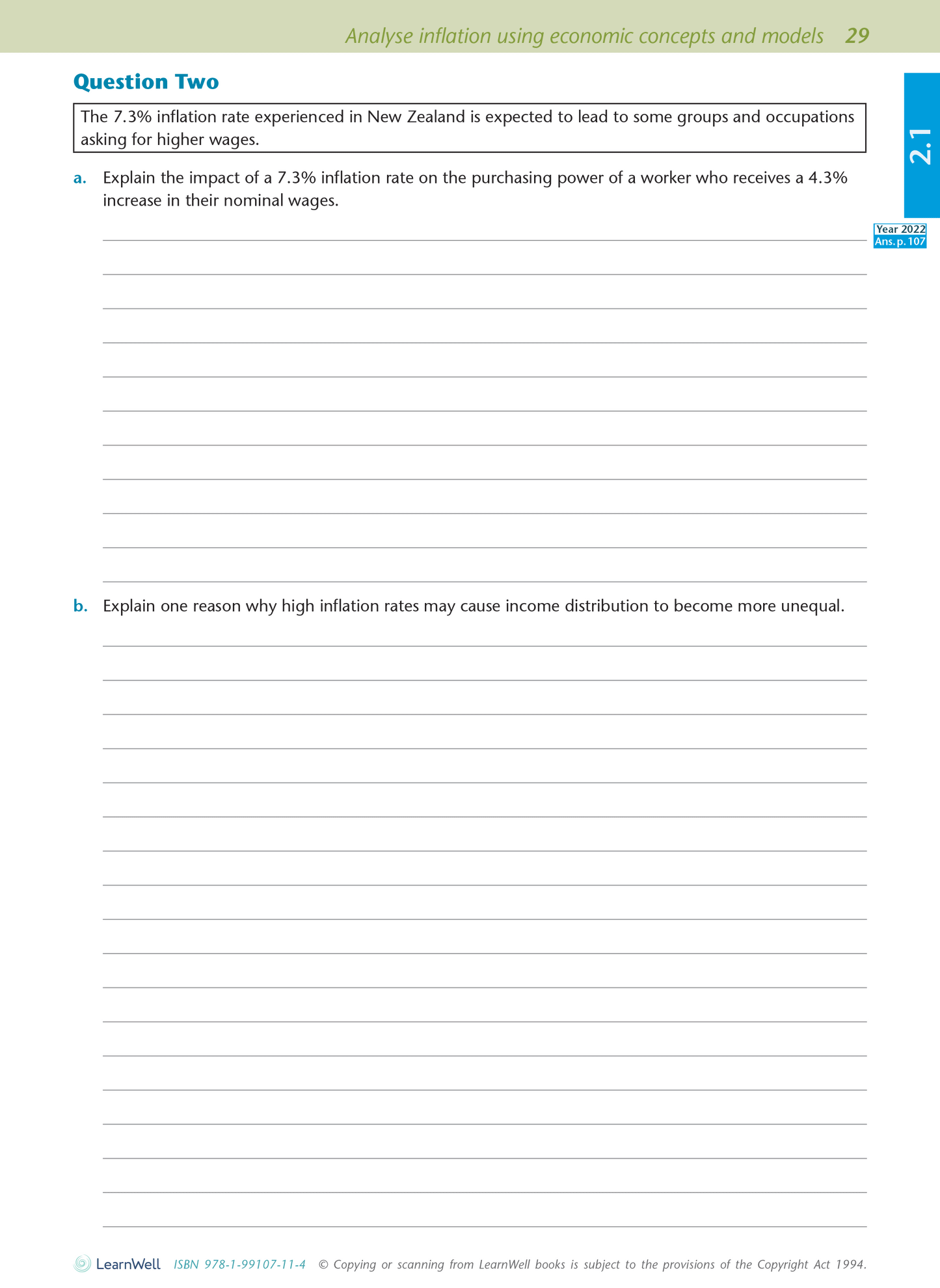 Level 2 Economics AME Workbook