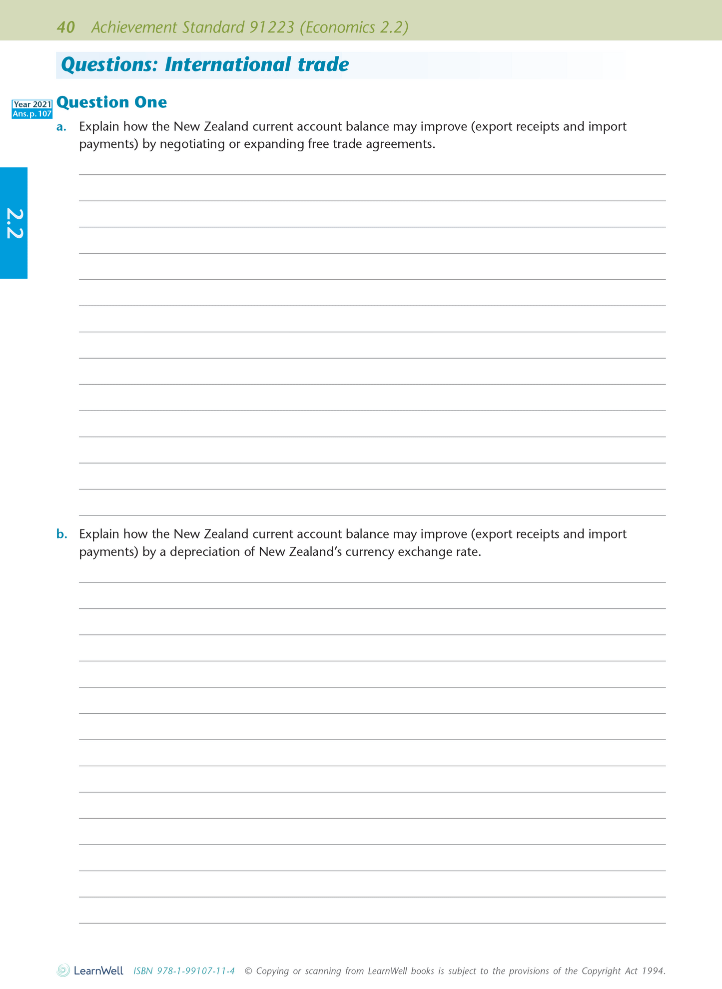 Level 2 Economics AME Workbook