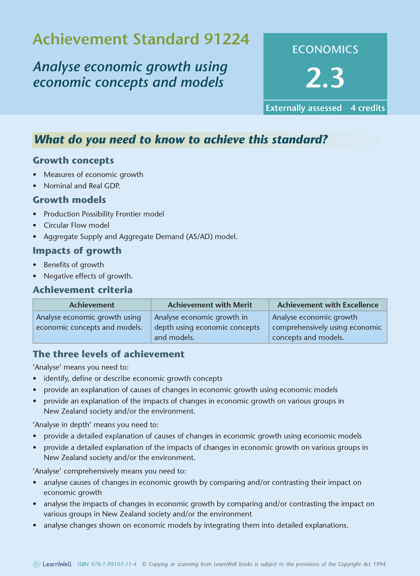 Level 2 Economics AME Workbook