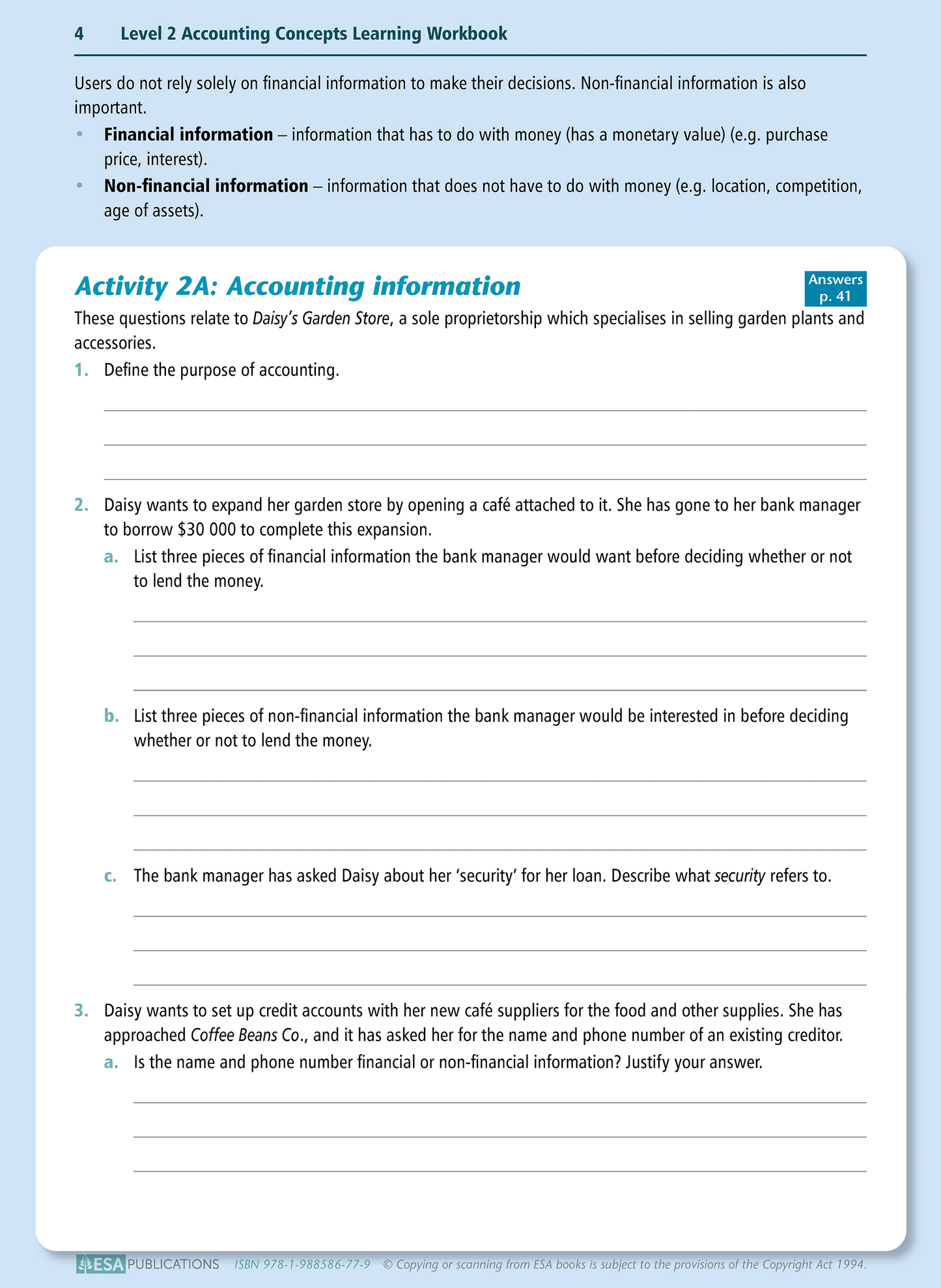 Level 2 Accounting Concepts 2.1 Learning Workbook