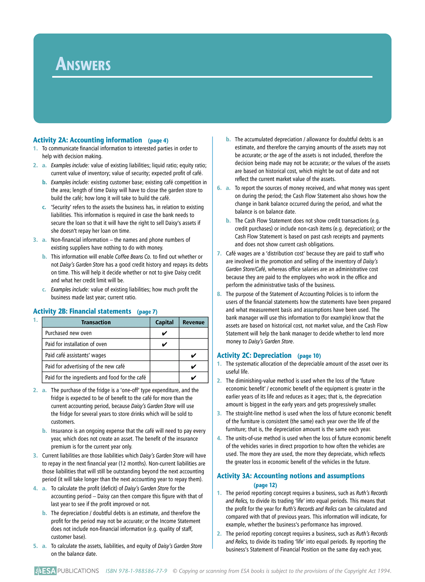 Level 2 Accounting Concepts 2.1 Learning Workbook