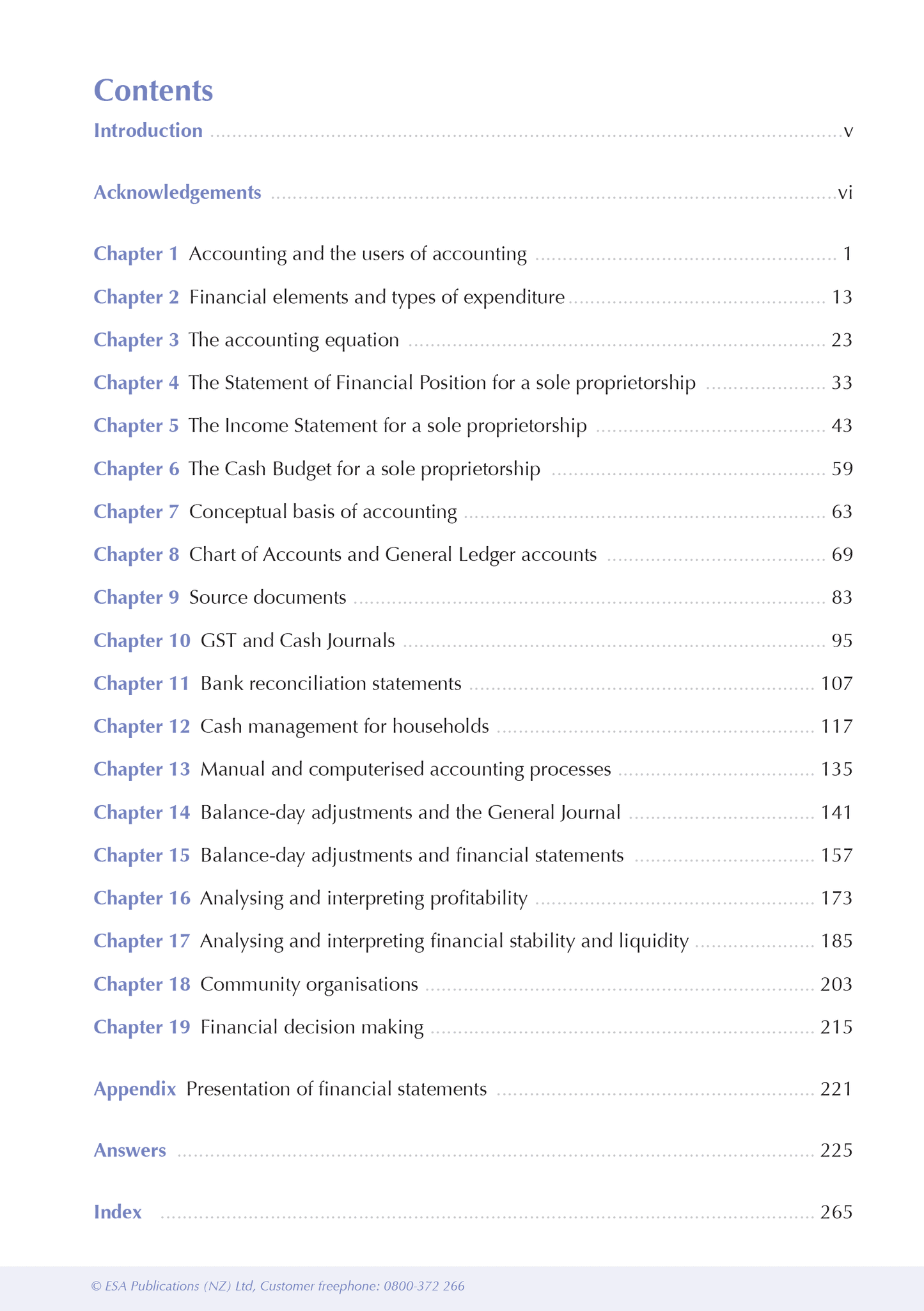 Level 1 Accounting ESA Study Guide