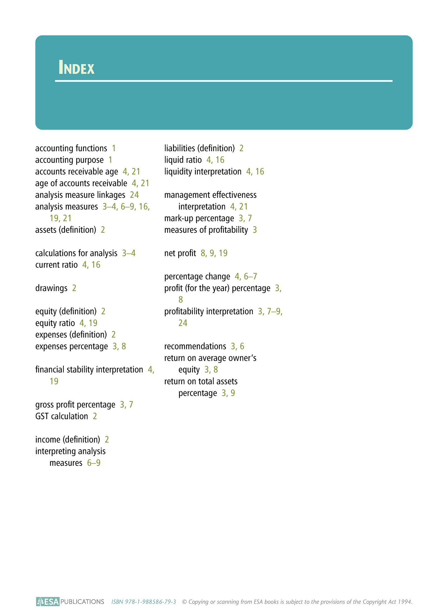 Level 2 Analysis and Interpretation of Accounting Information 2.4 Learning Workbook