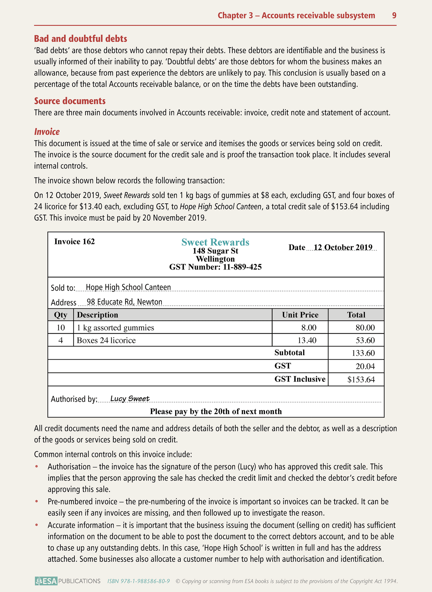 Level 2 Accounts Receivable Subsystems 2.6 Learning Workbook