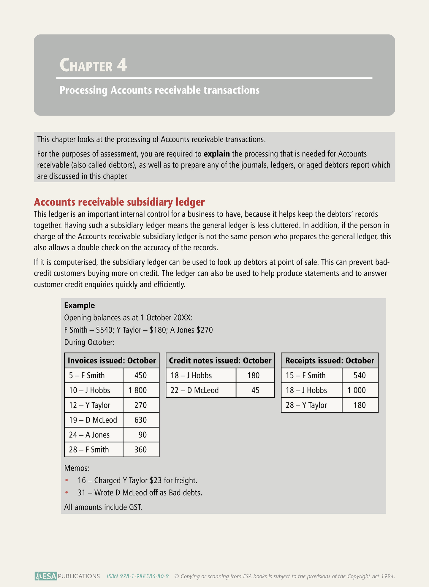 Level 2 Accounts Receivable Subsystems 2.6 Learning Workbook