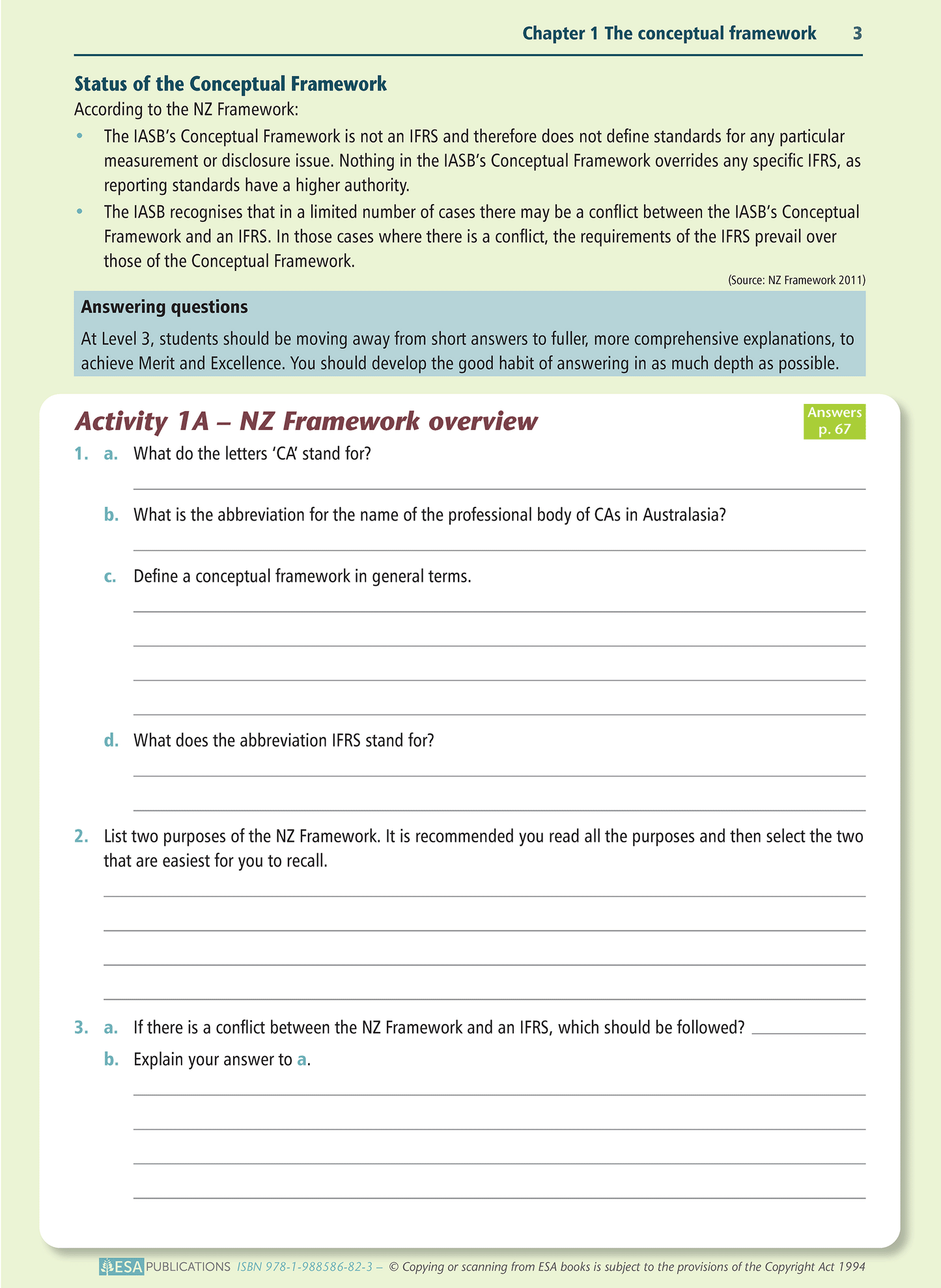 Level 3 Accounting Concepts 3.1 Learning Workbook