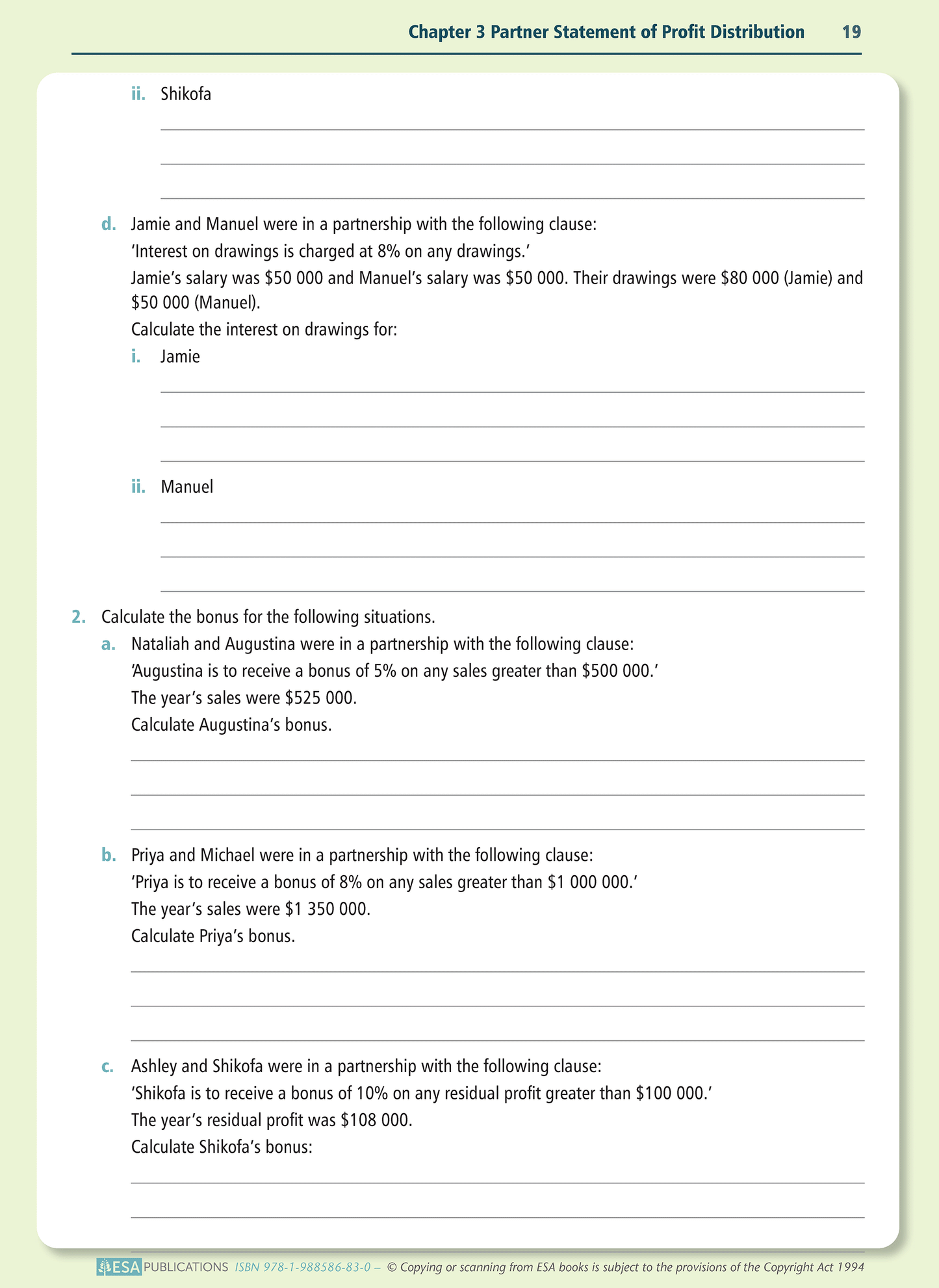 Level 3 Accounting for Partnerships 3.2 Learning Workbook