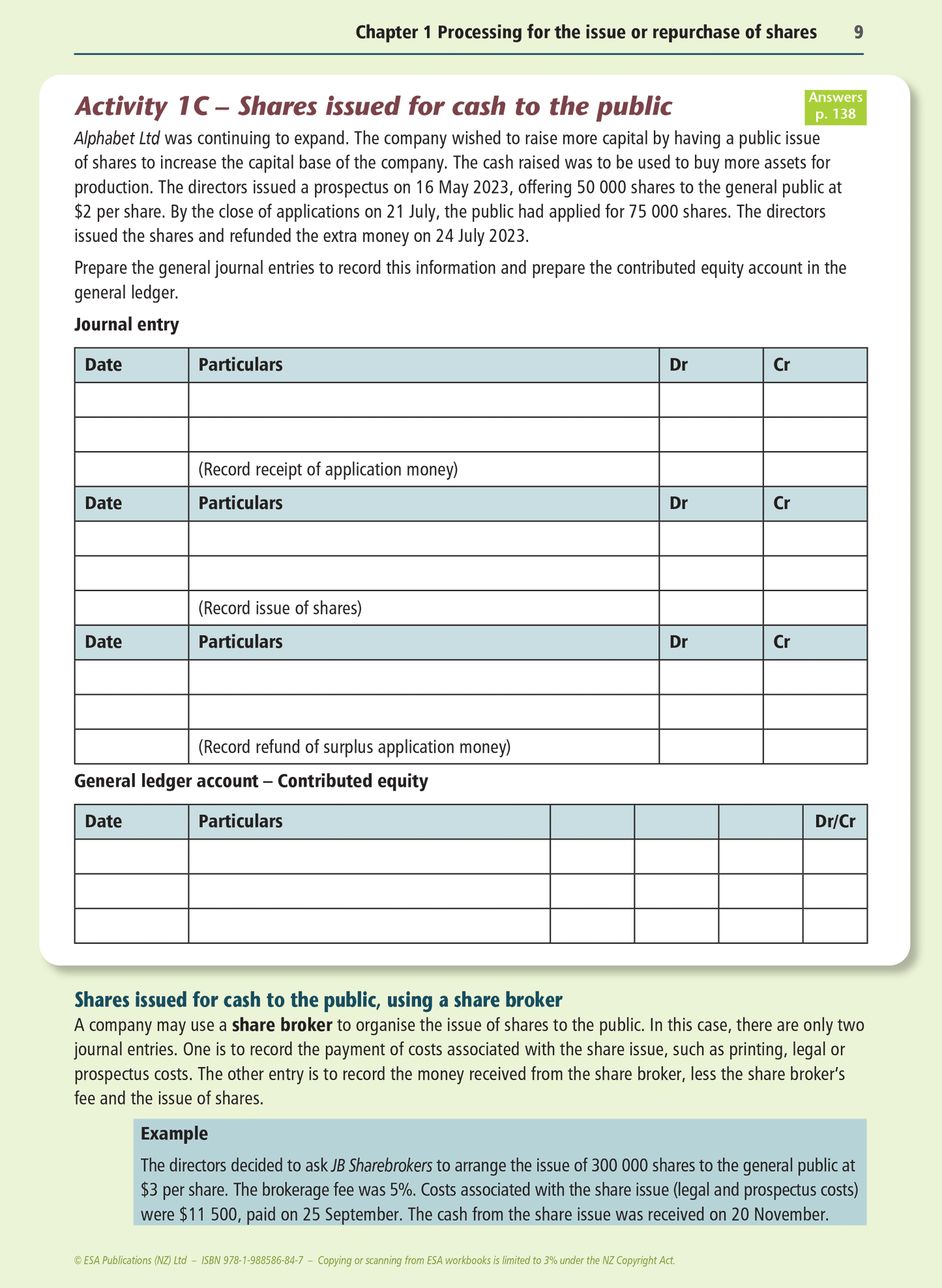 Level 3 Preparing Company Financial Statements 3.3 Learning Workbook