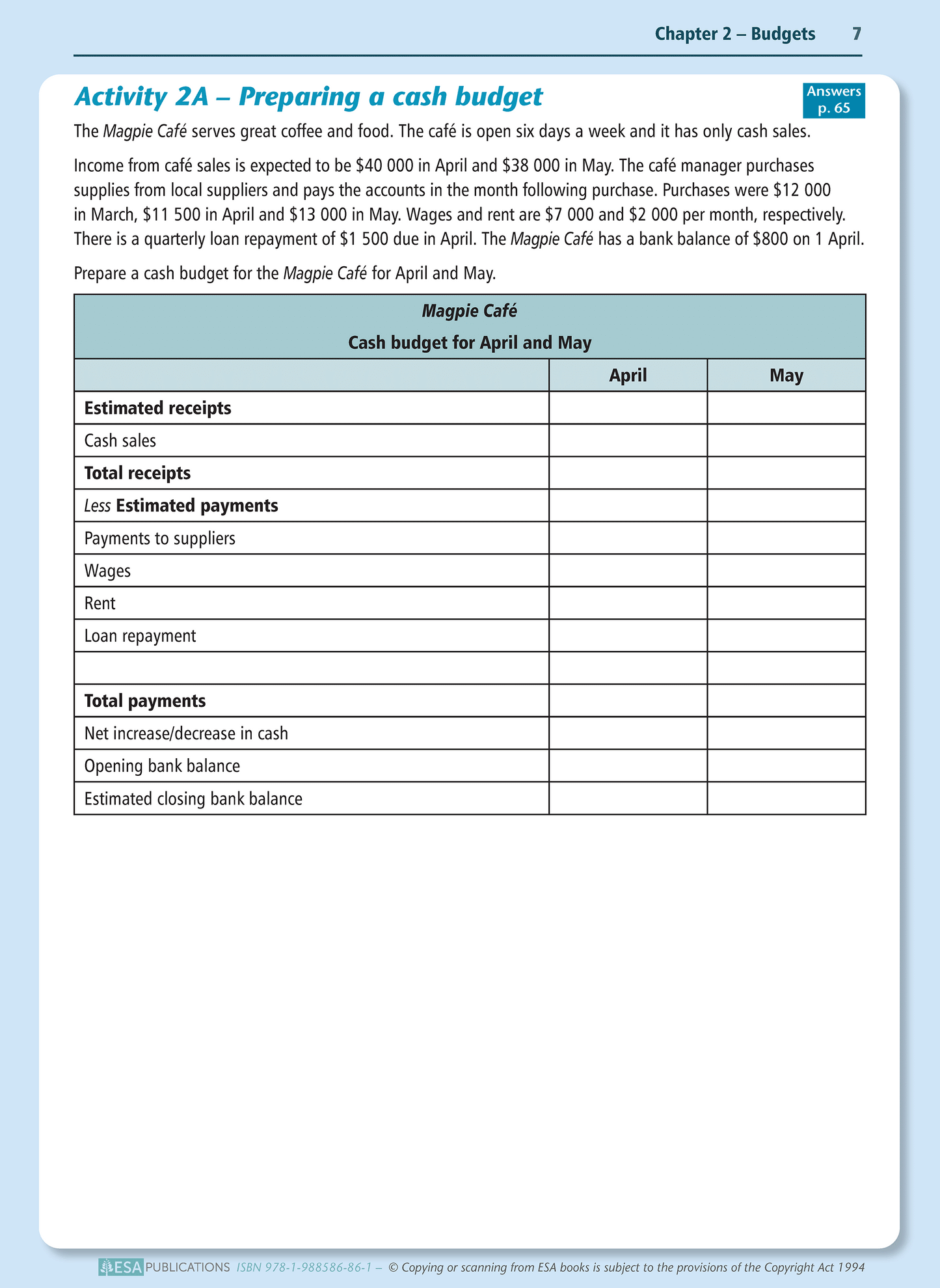 Level 3 Management Accounting for Decision Making 3.5 Learning Workbook