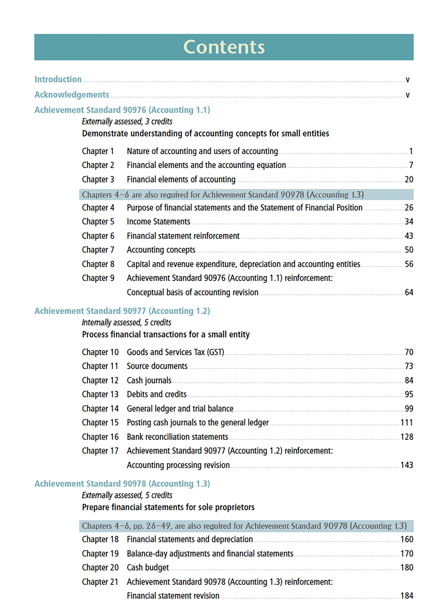 Level 1 Accounting Learning Workbook