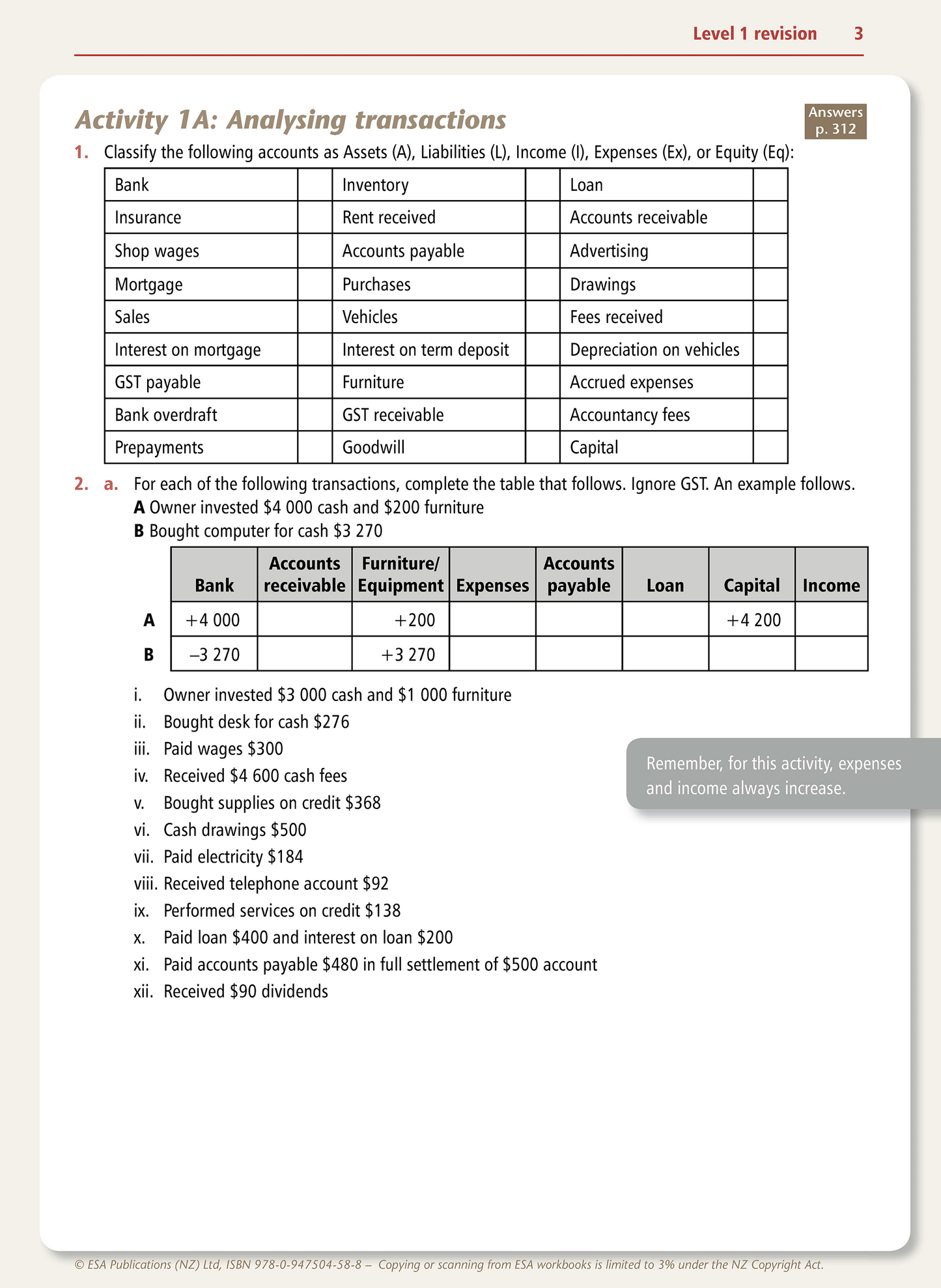 Level 2 Accounting Learning Workbook