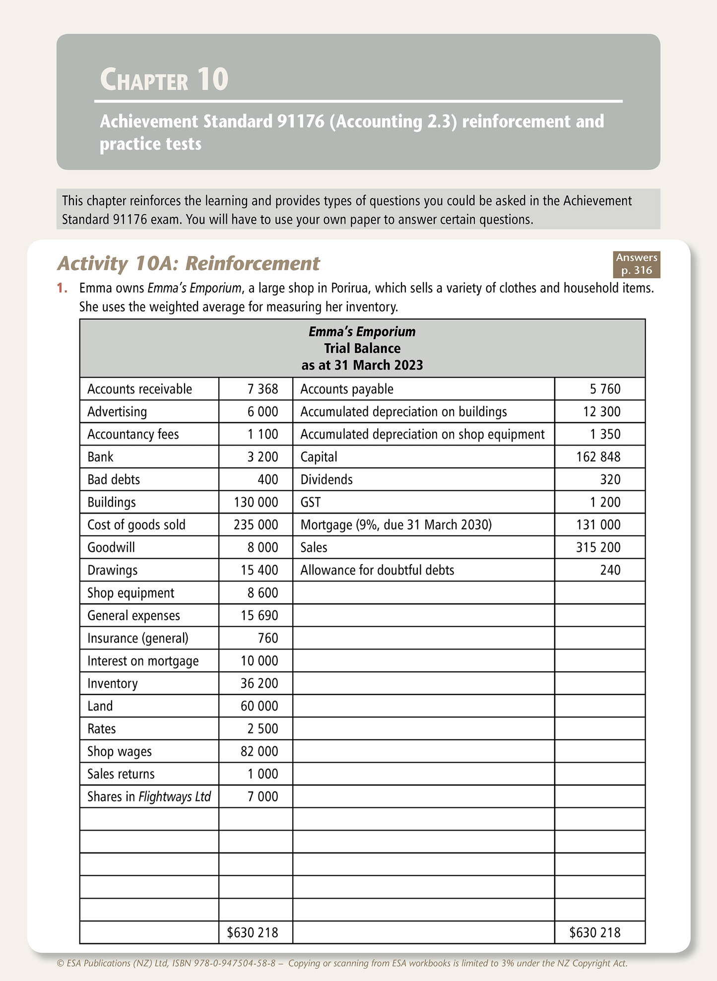 Level 2 Accounting Learning Workbook