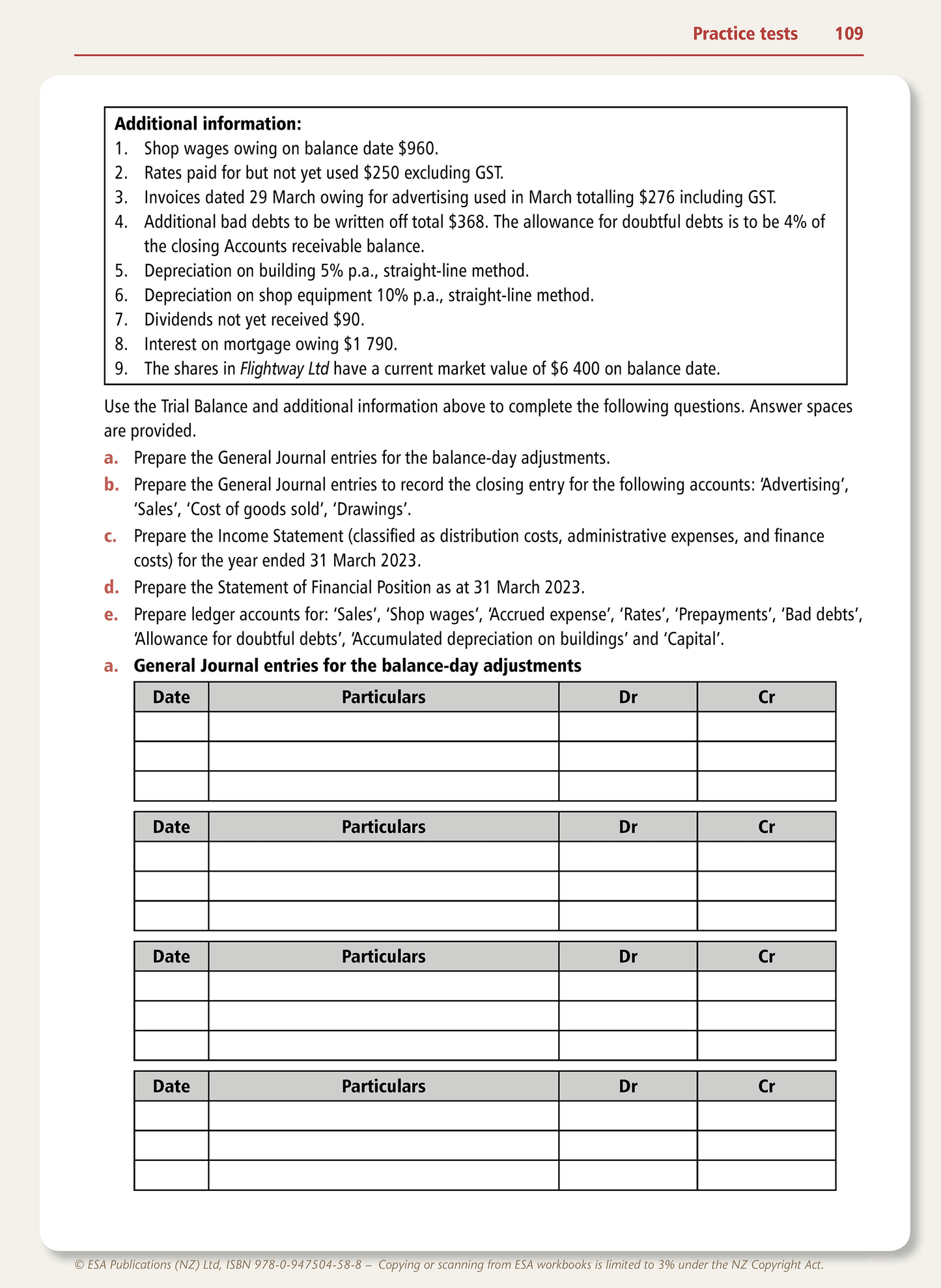 Level 2 Accounting Learning Workbook