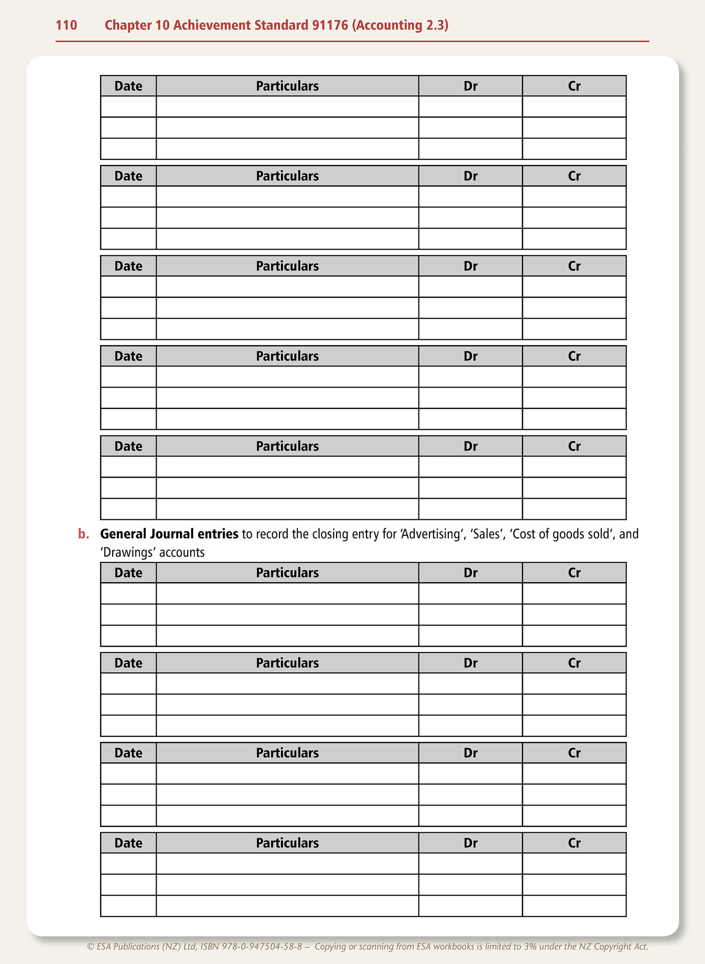 Level 2 Accounting Learning Workbook