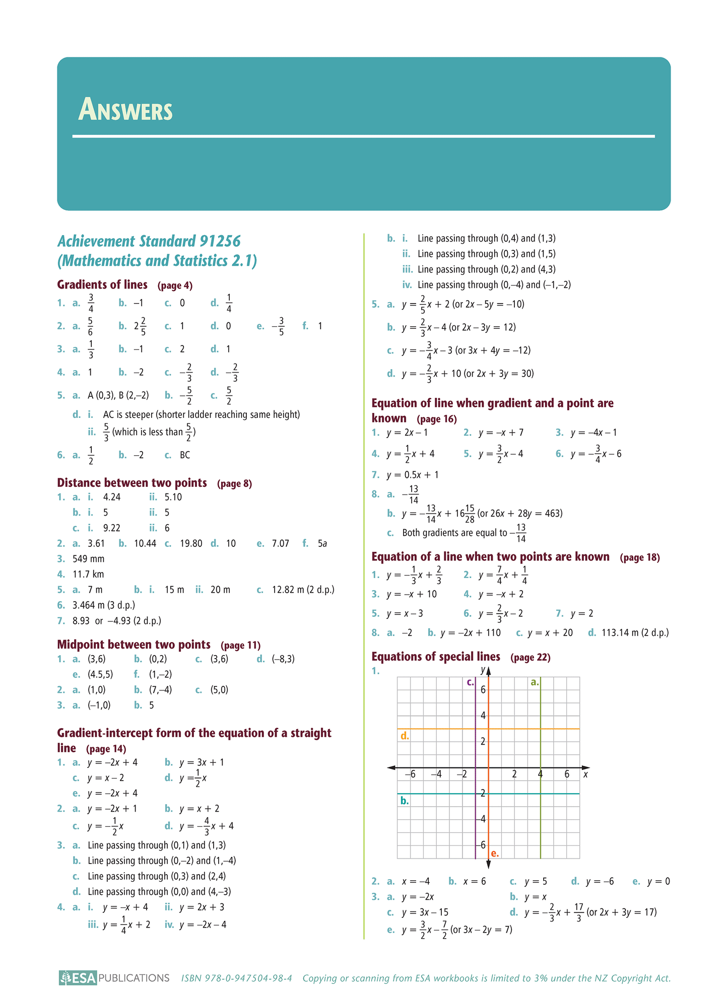 Level 2 Achieving Mathematics and Statistics Learning Workbook