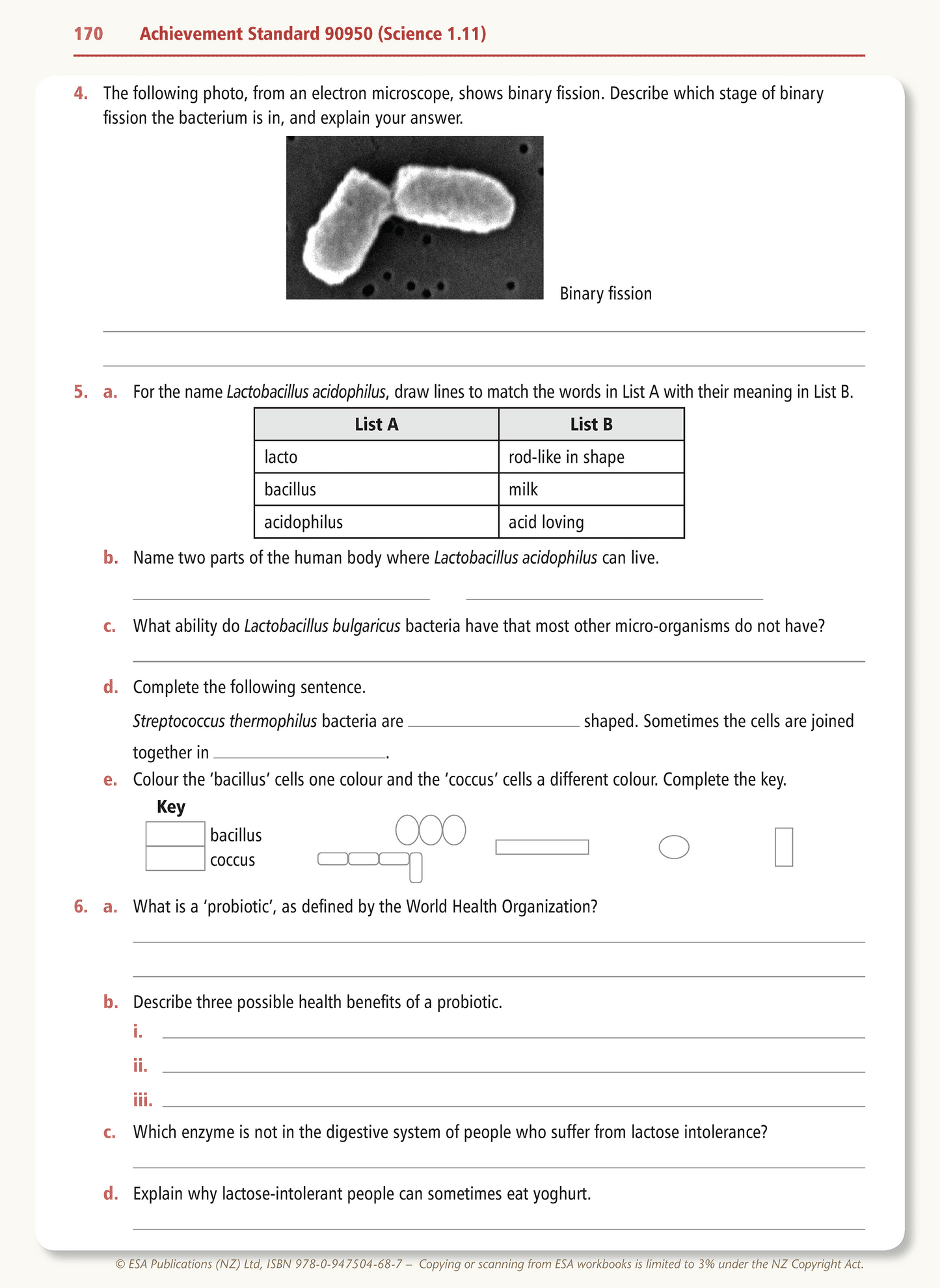 Level 1 Achieving Science Learning Workbook