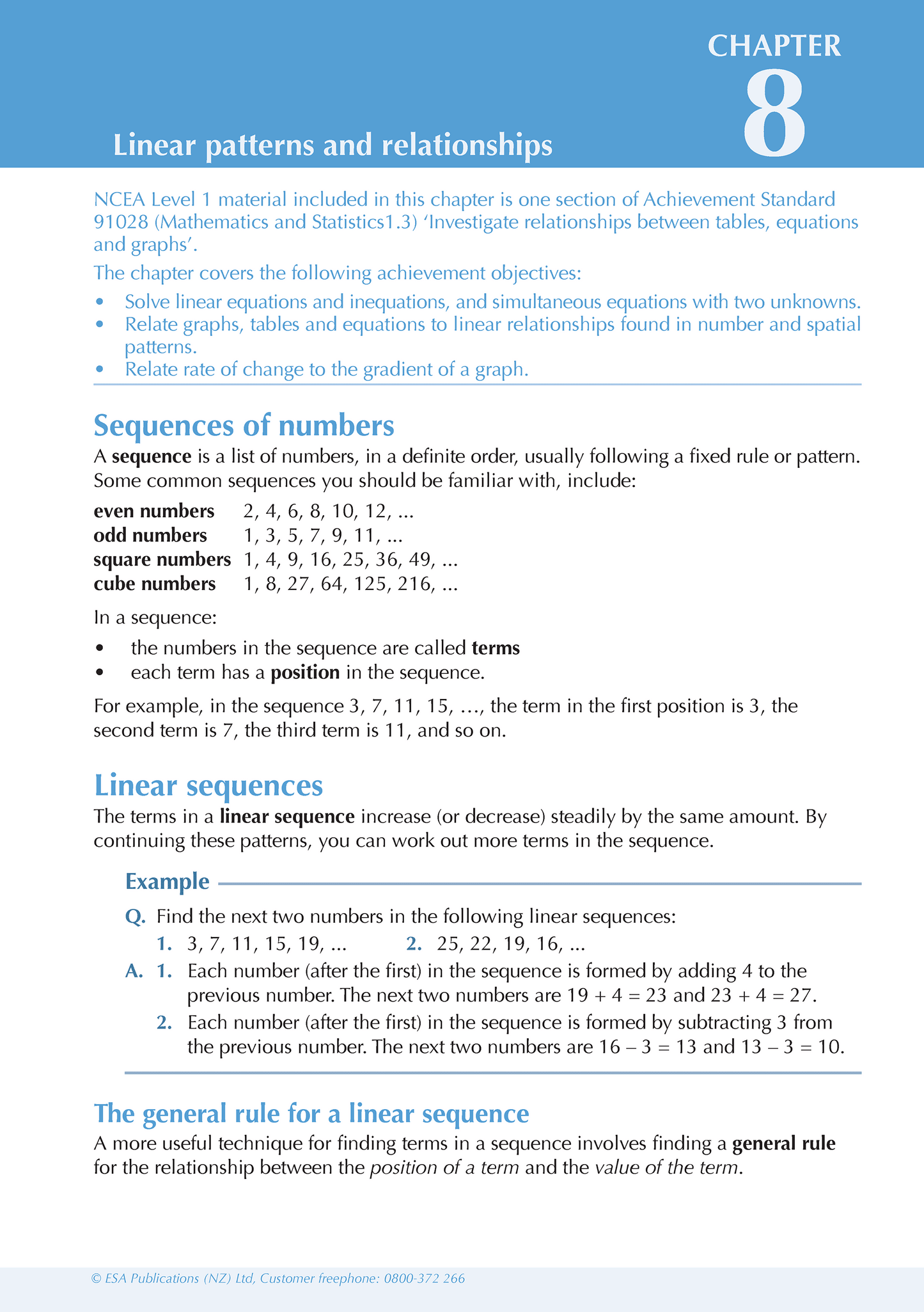 Level 1 Advancing Mathematics ESA Study Guide