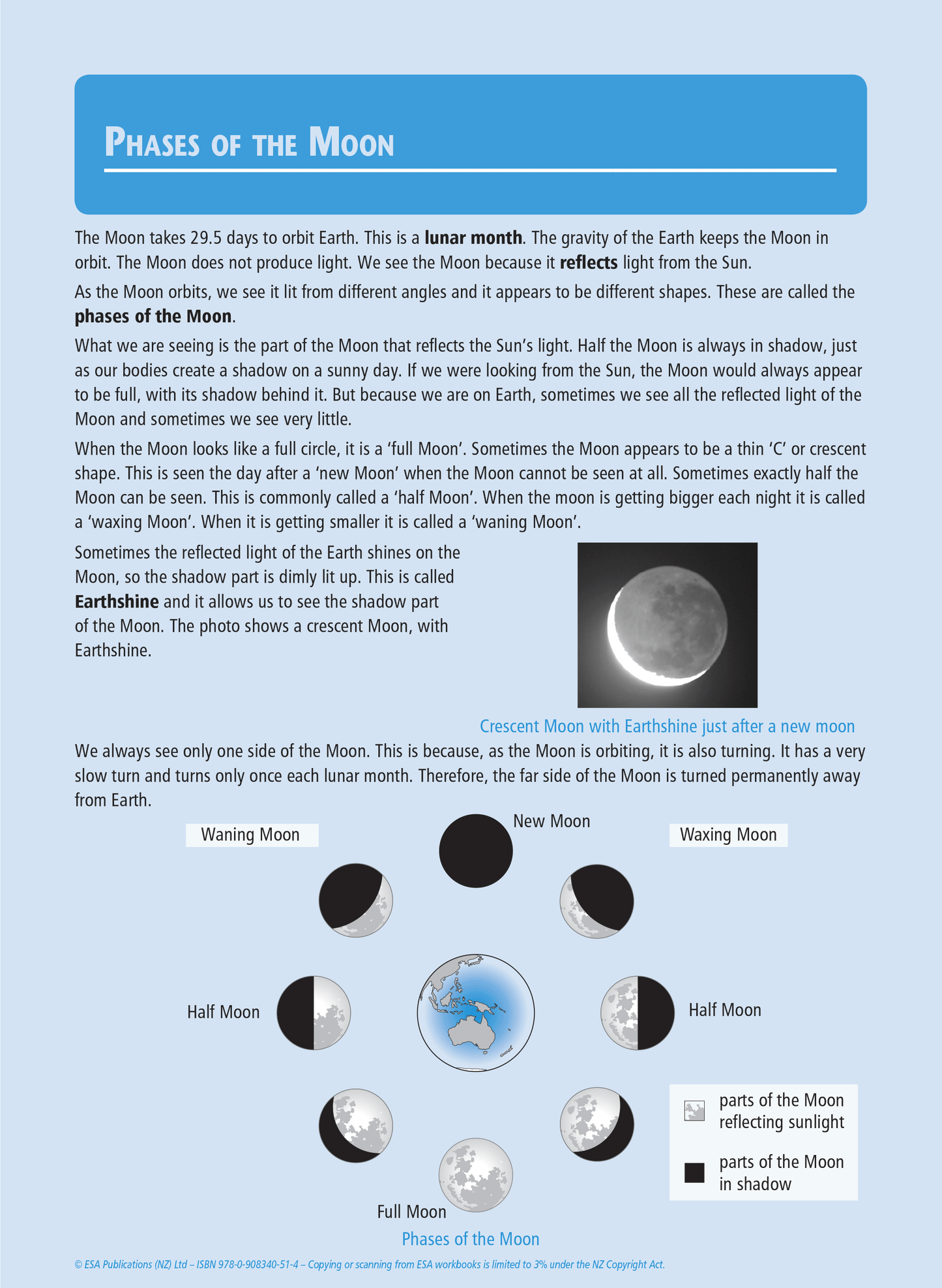 Level 1 Astronomical Cycles 1.15 Learning Workbook