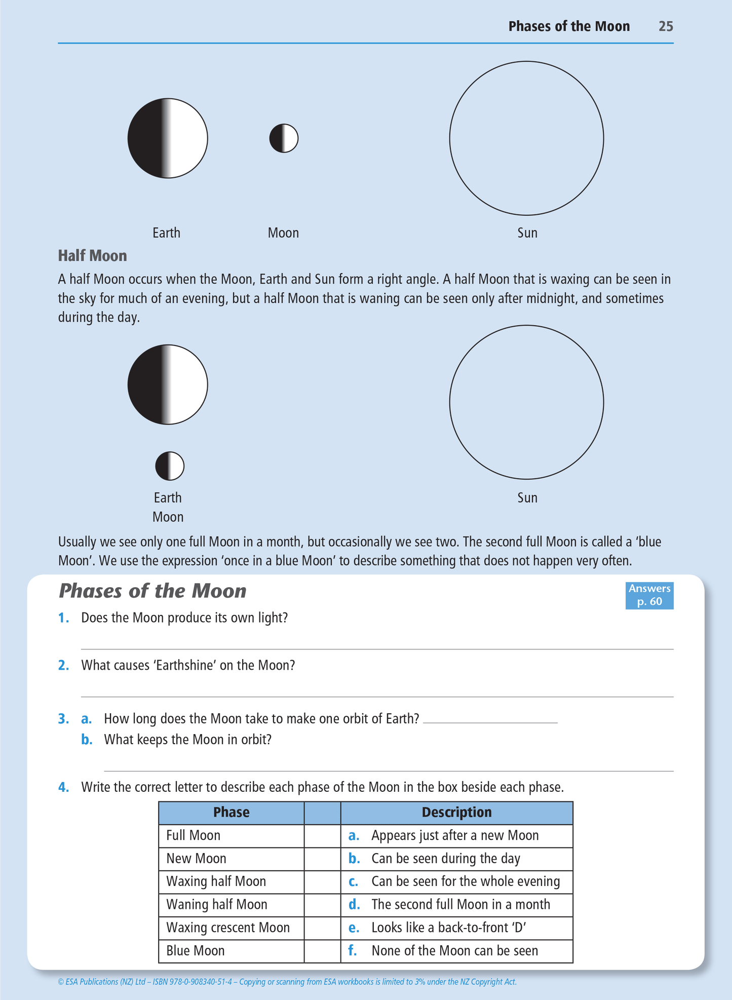 Level 1 Astronomical Cycles 1.15 Learning Workbook