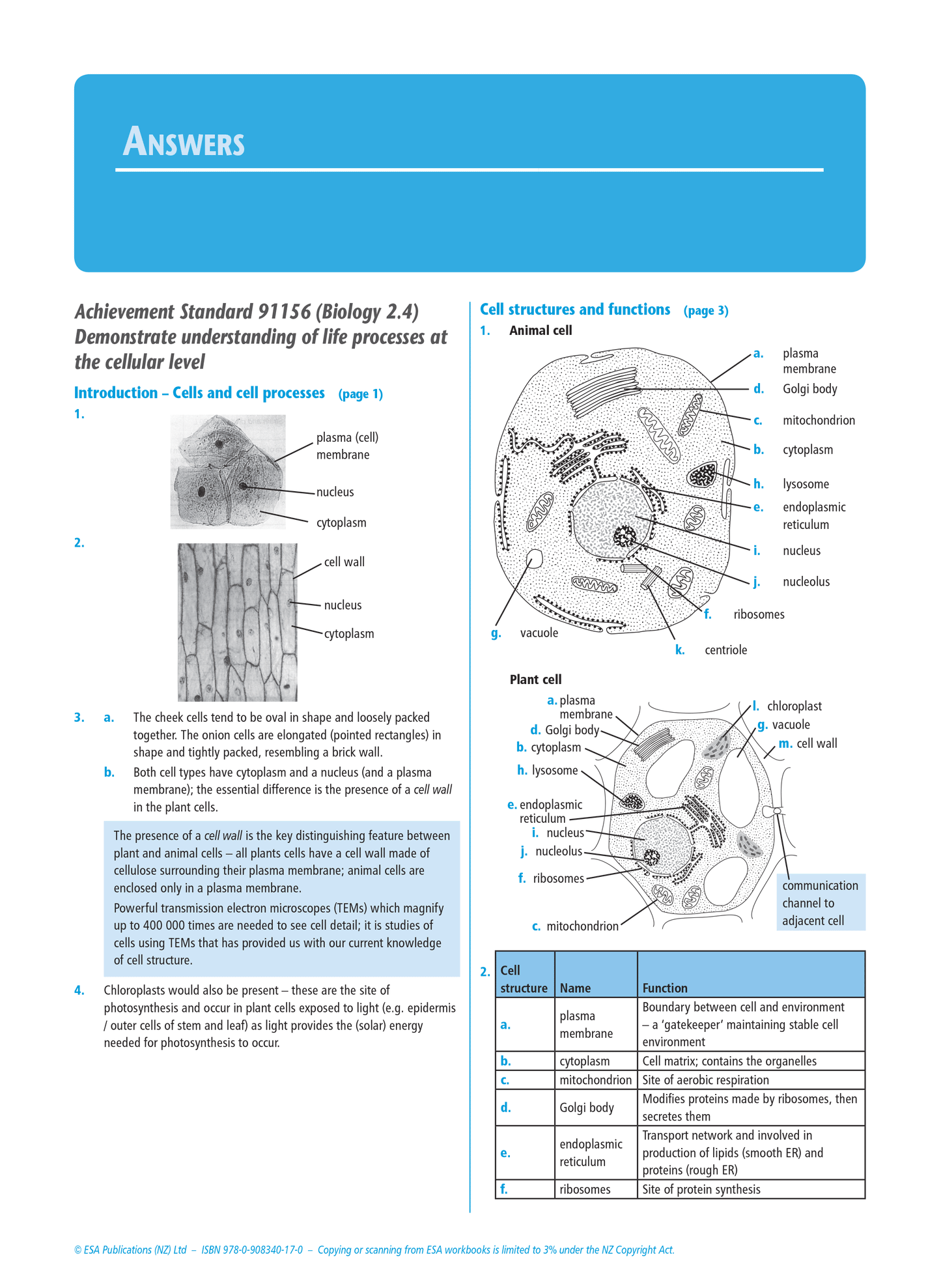 Level 2 Biology Externals Learning Workbook