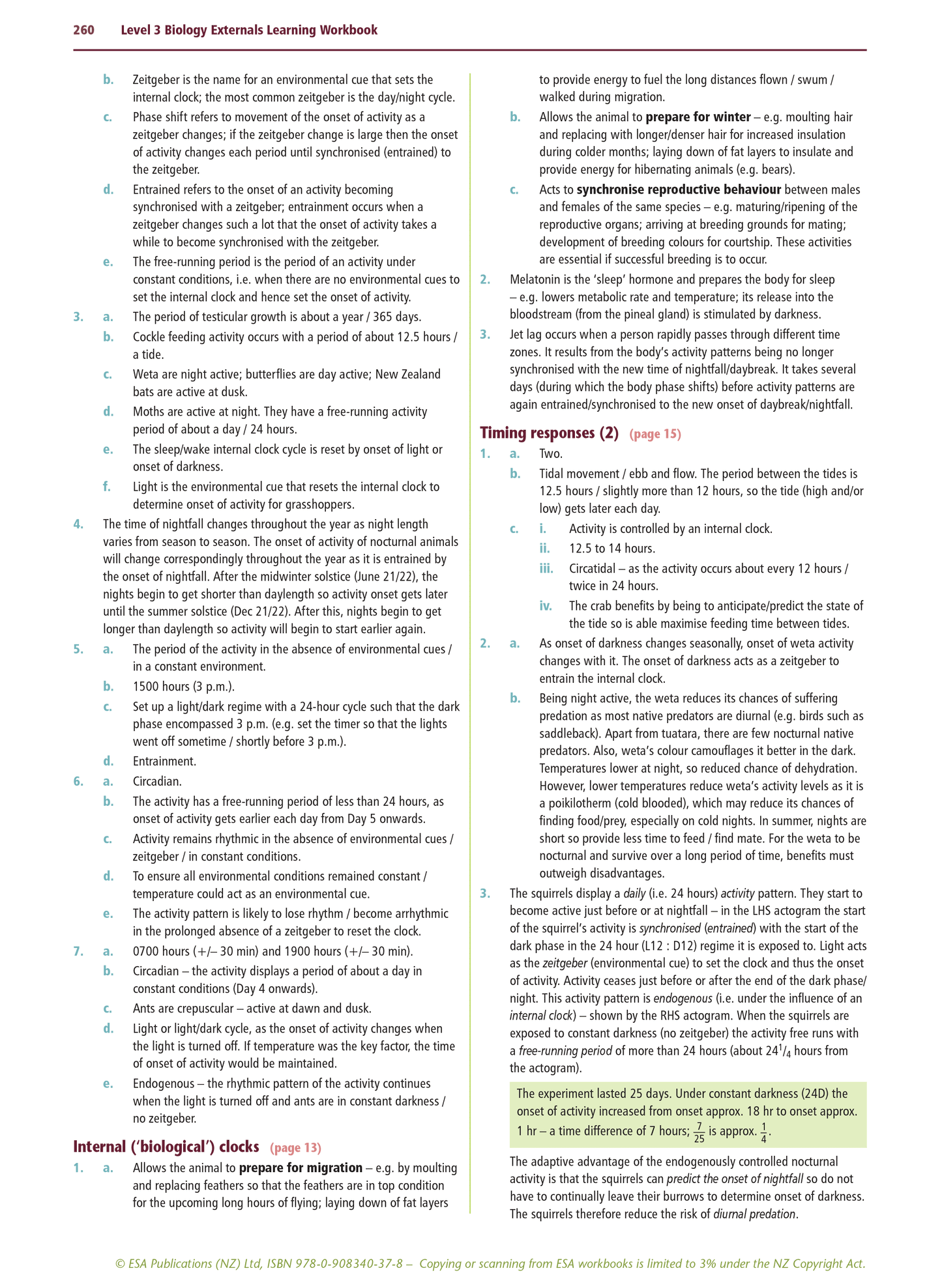 Level 3 Biology Externals Learning Workbook