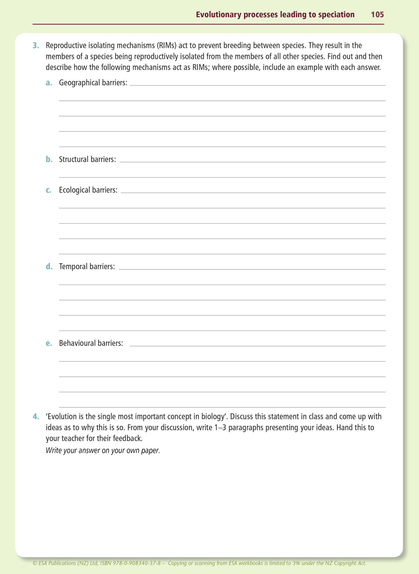 Level 3 Biology Externals Learning Workbook