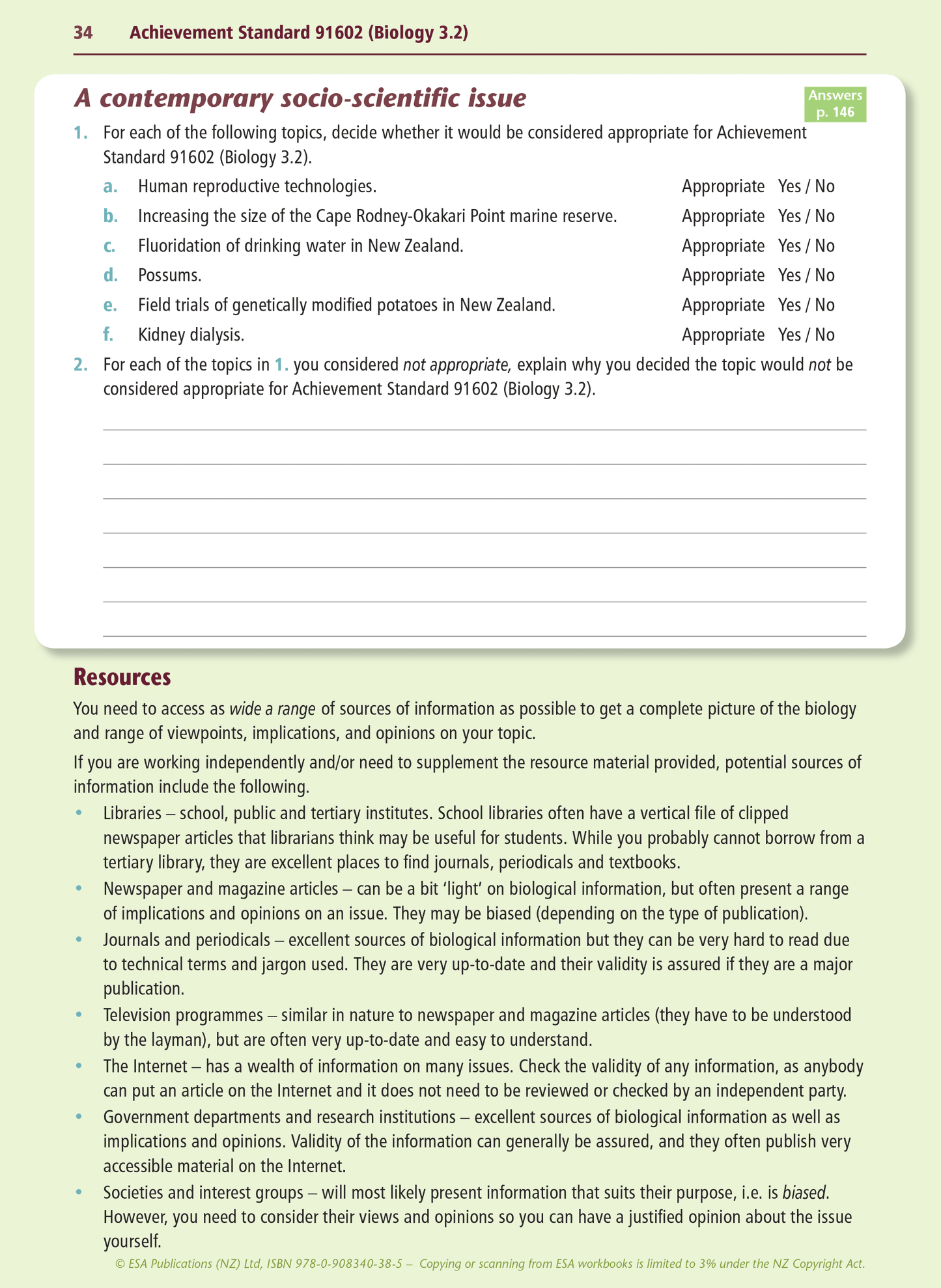 Level 3 Biology Internals Learning Workbook