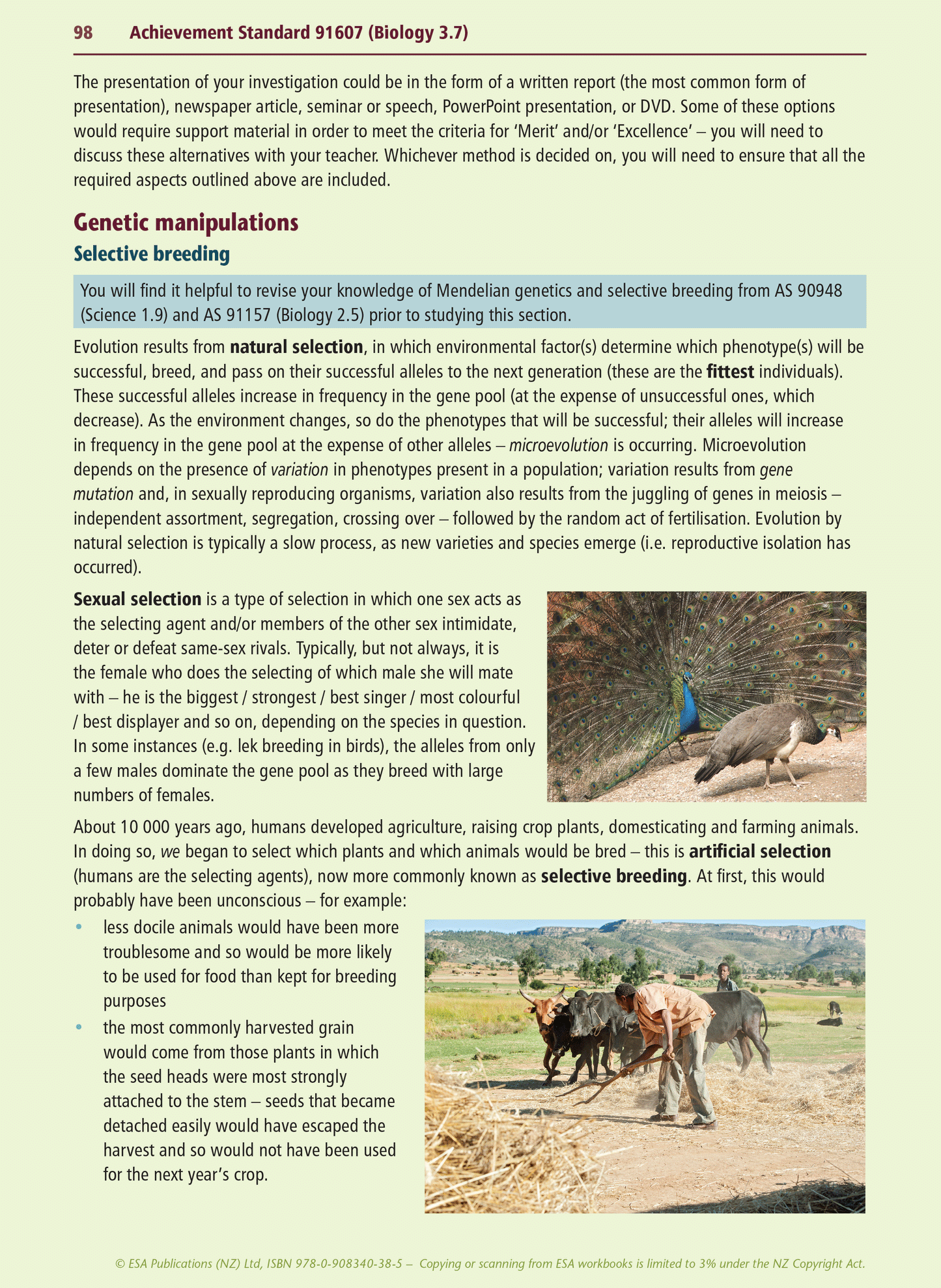 Level 3 Biology Internals Learning Workbook