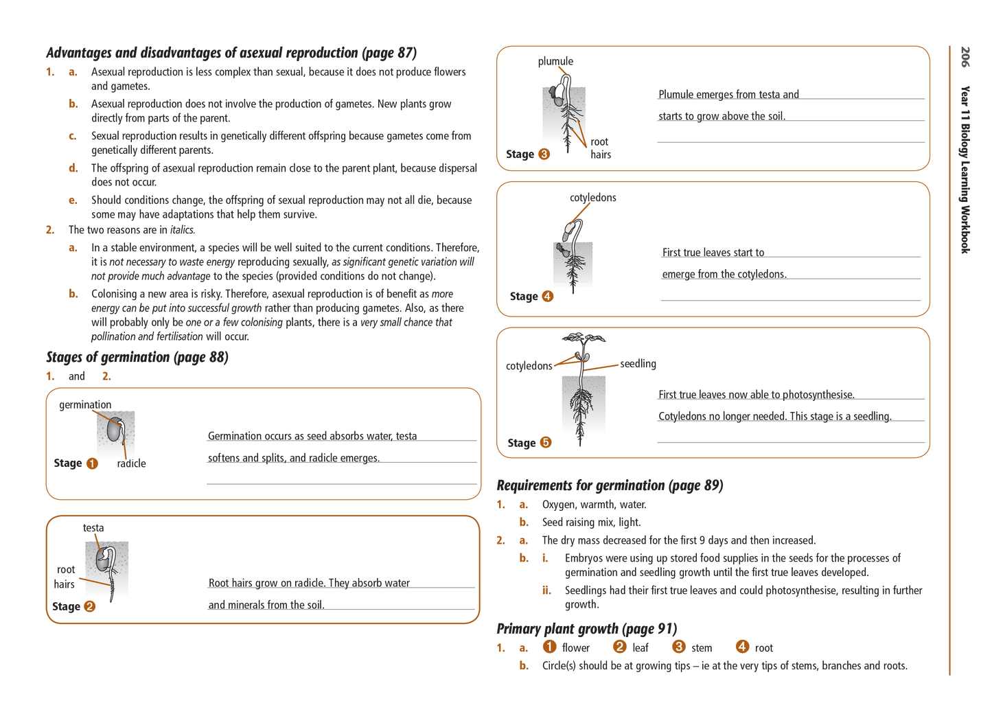 Level 1 Biology Learning Workbook