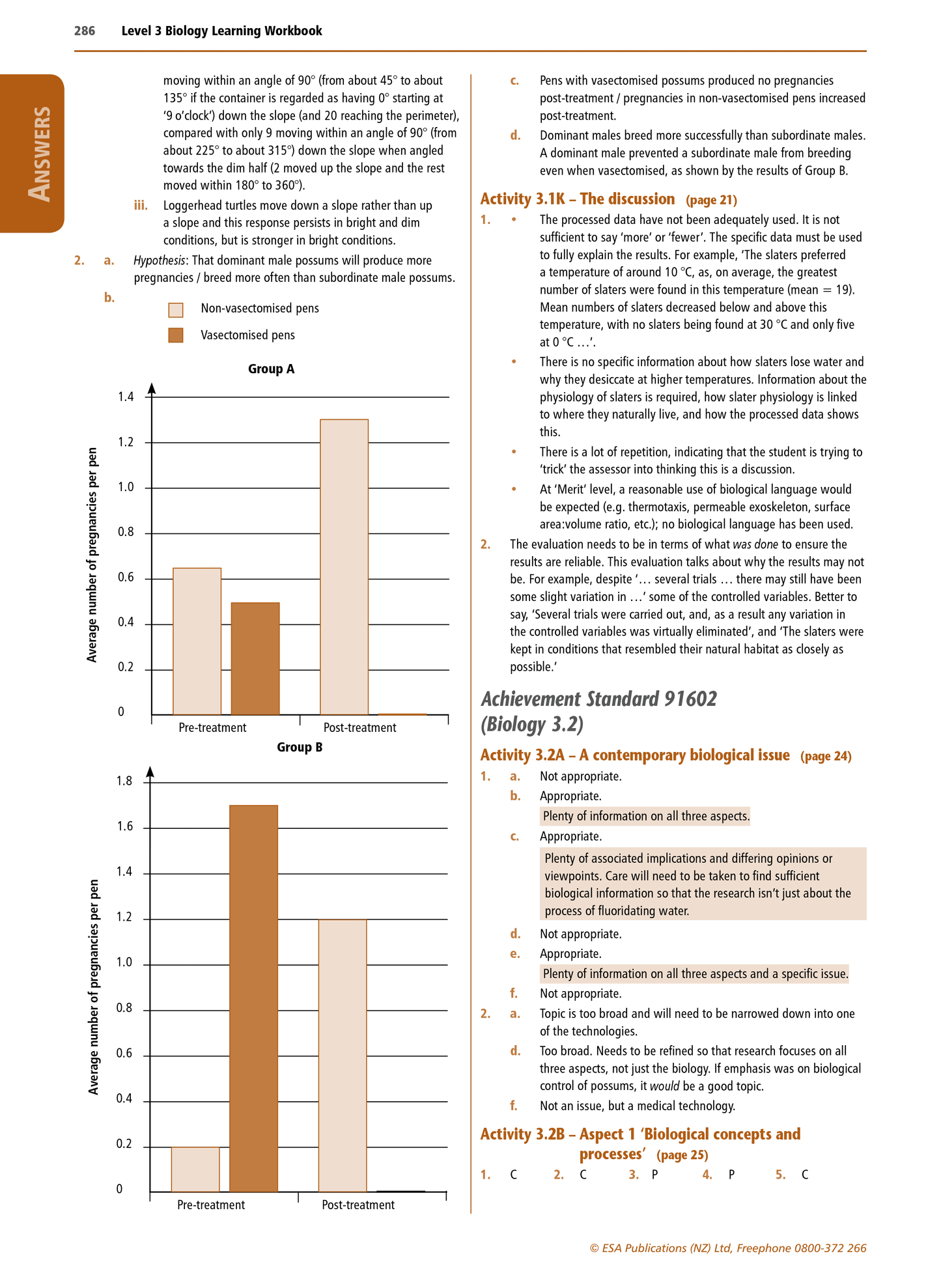 Level 3 Biology Learning Workbook