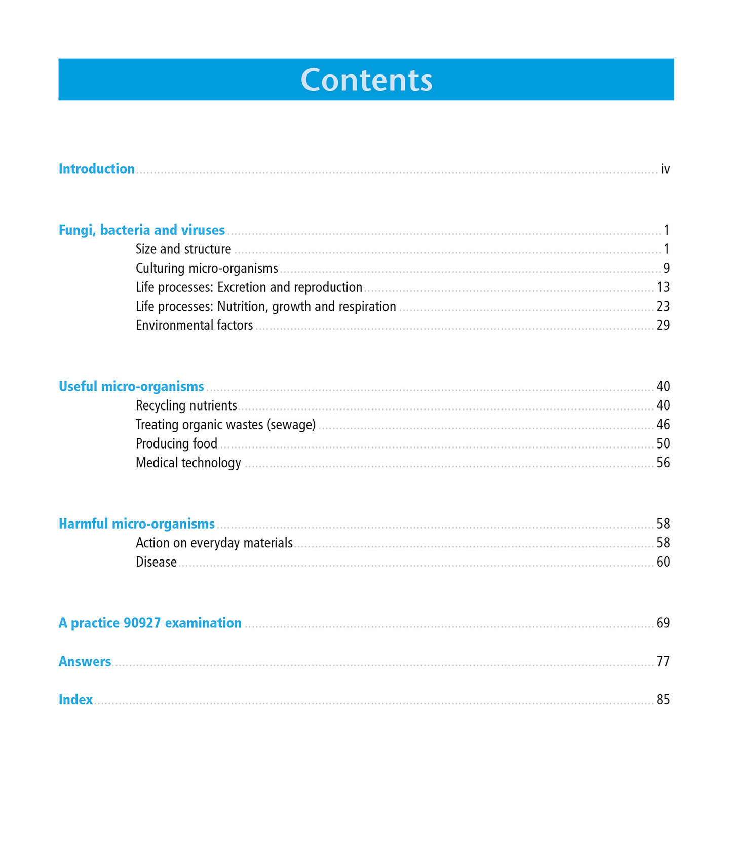 Level 1 Micro-organisms 1.3 Learning Workbook