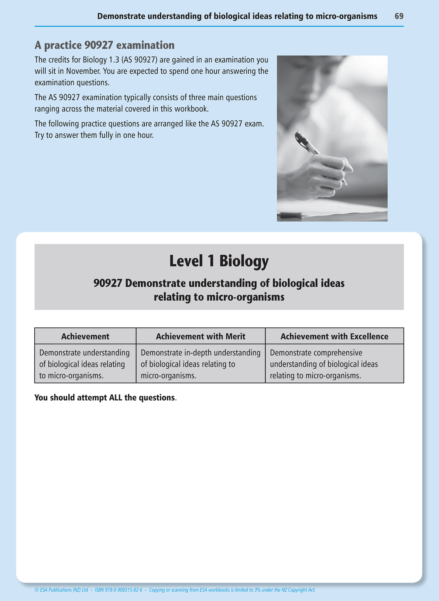 Level 1 Micro-organisms 1.3 Learning Workbook