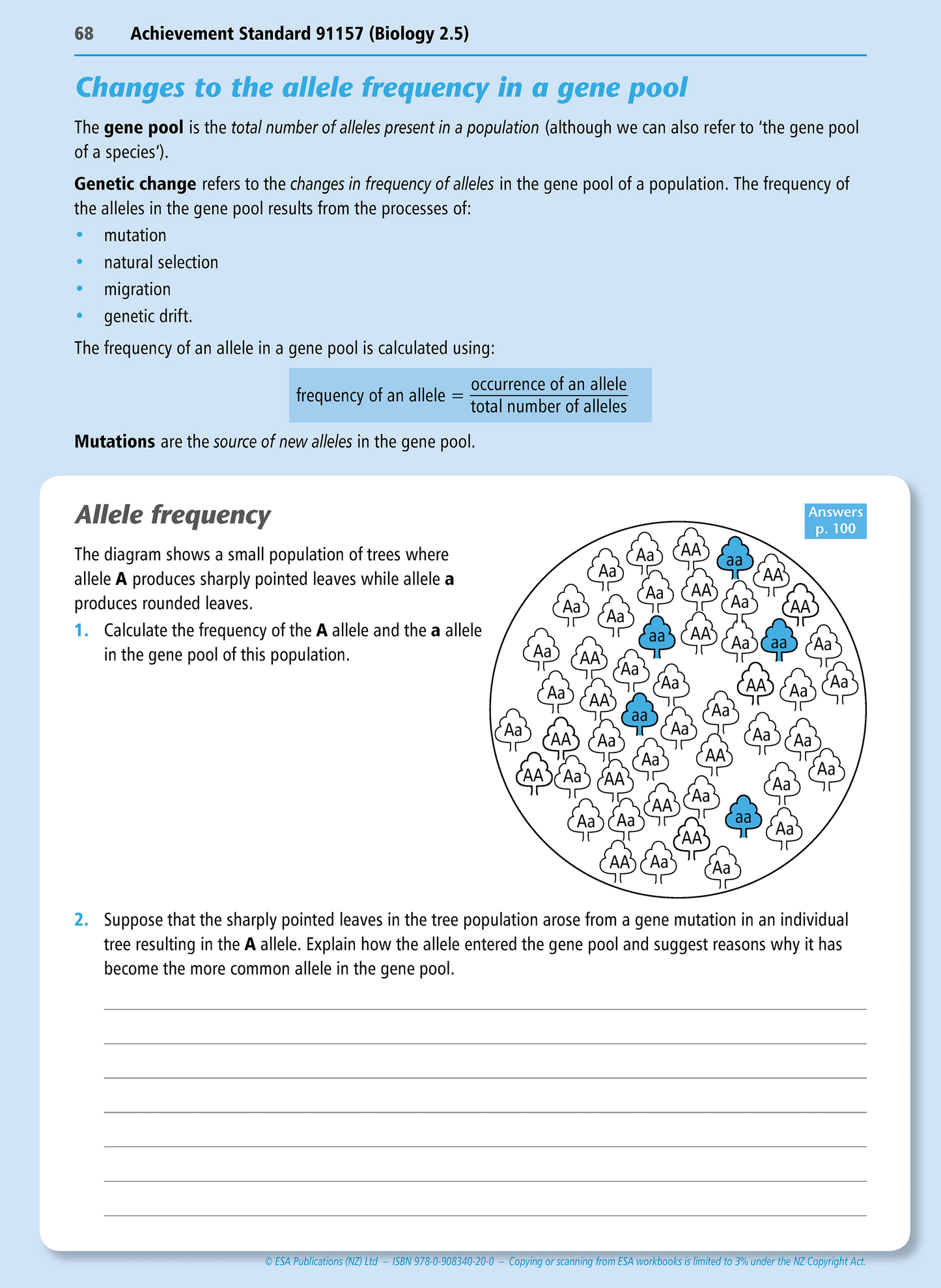Level 2 Genetic Variation and Change 2.5 Learning Workbook