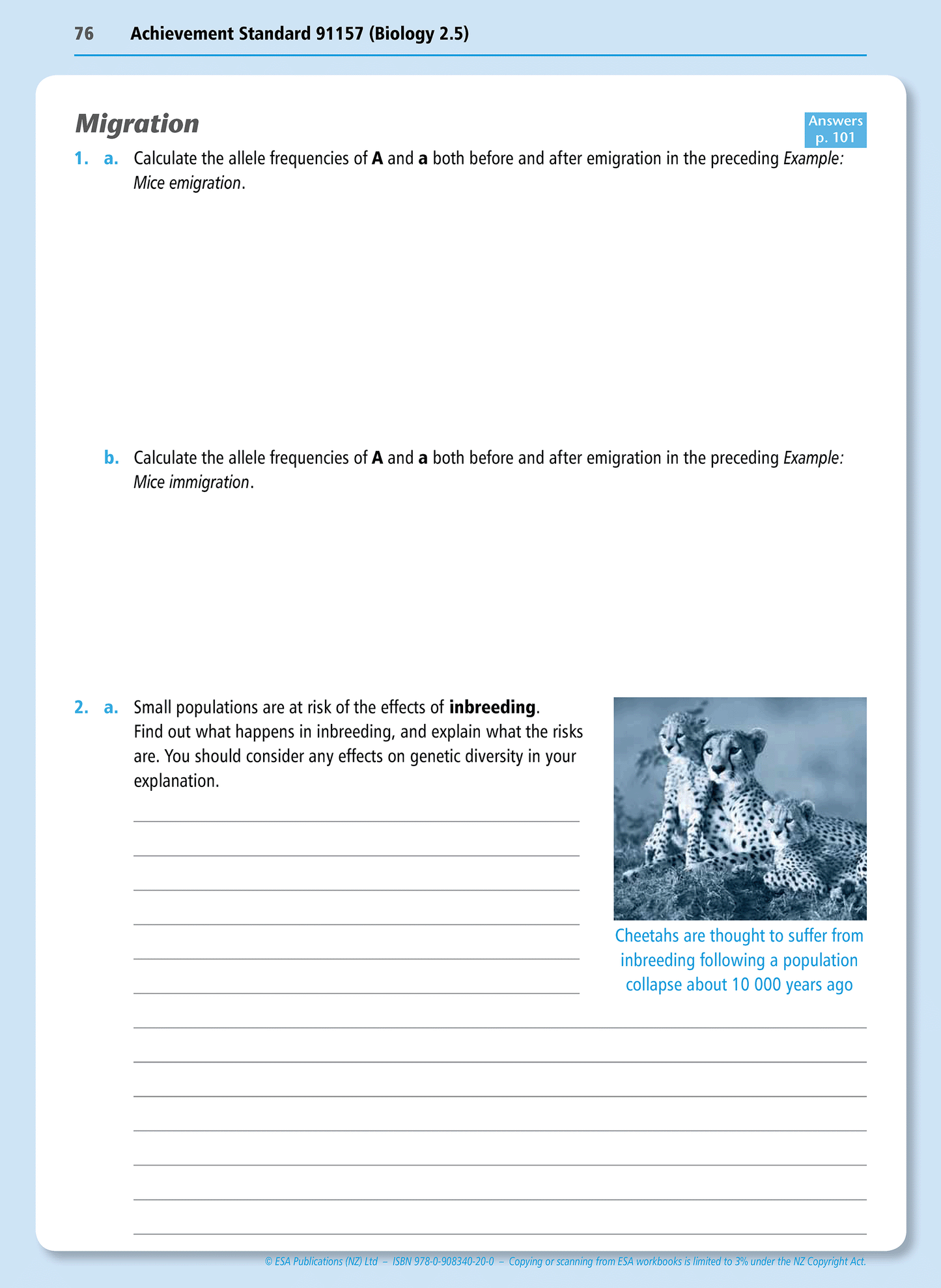 Level 2 Genetic Variation and Change 2.5 Learning Workbook