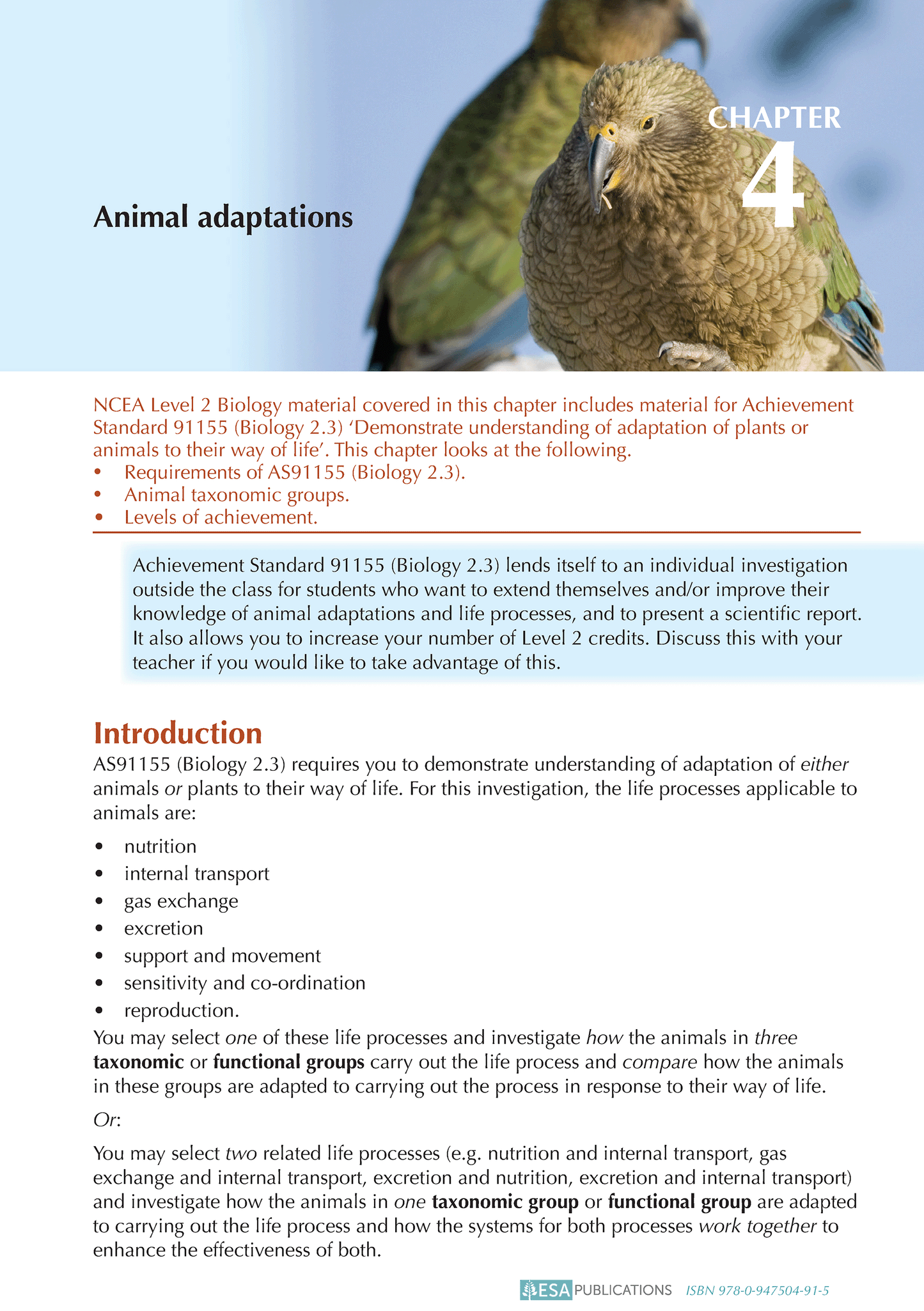 Level 2 Biology ESA Study Guide