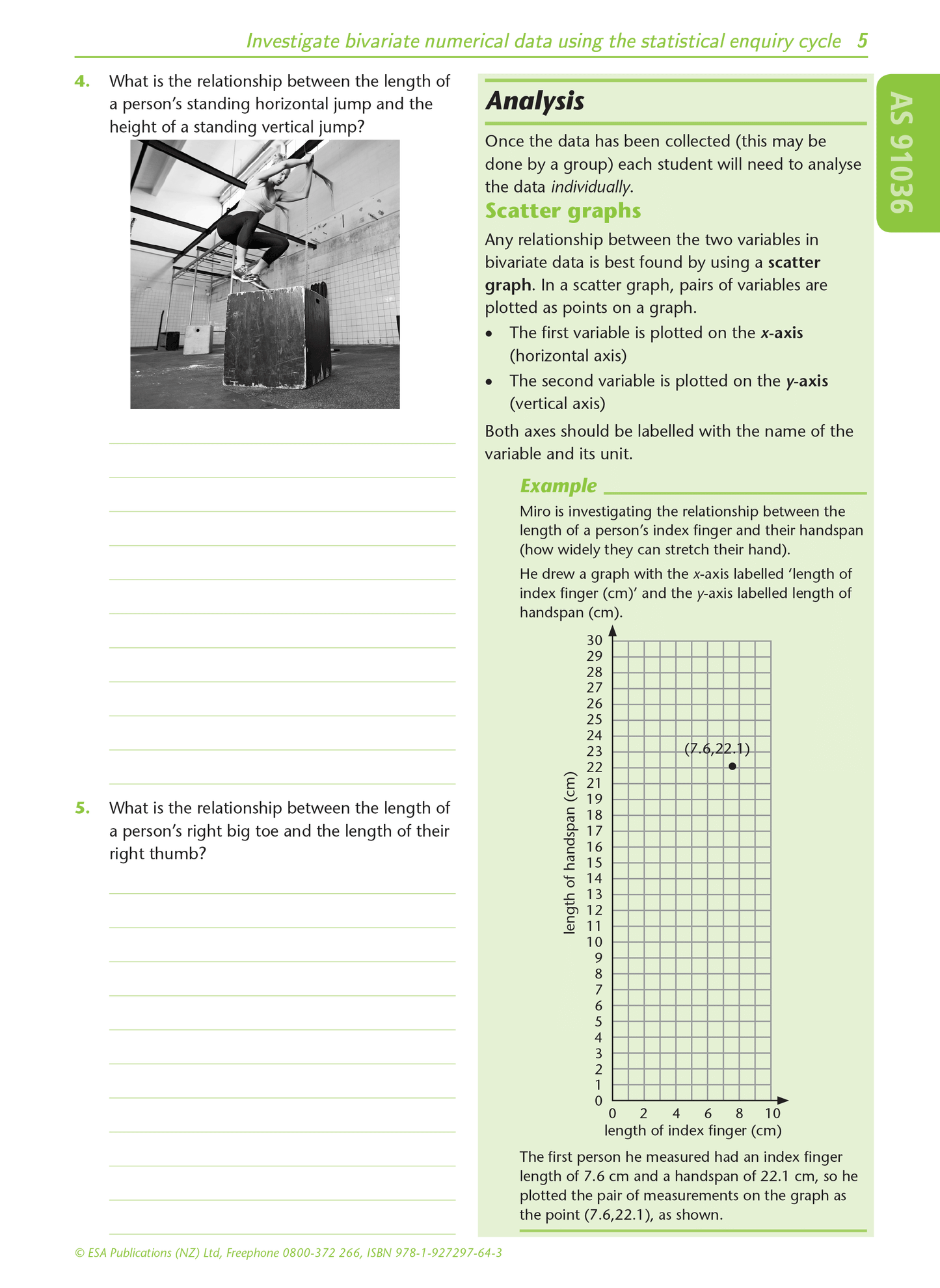 Level 1 Bivariate Data 1.11 Learning Workbook