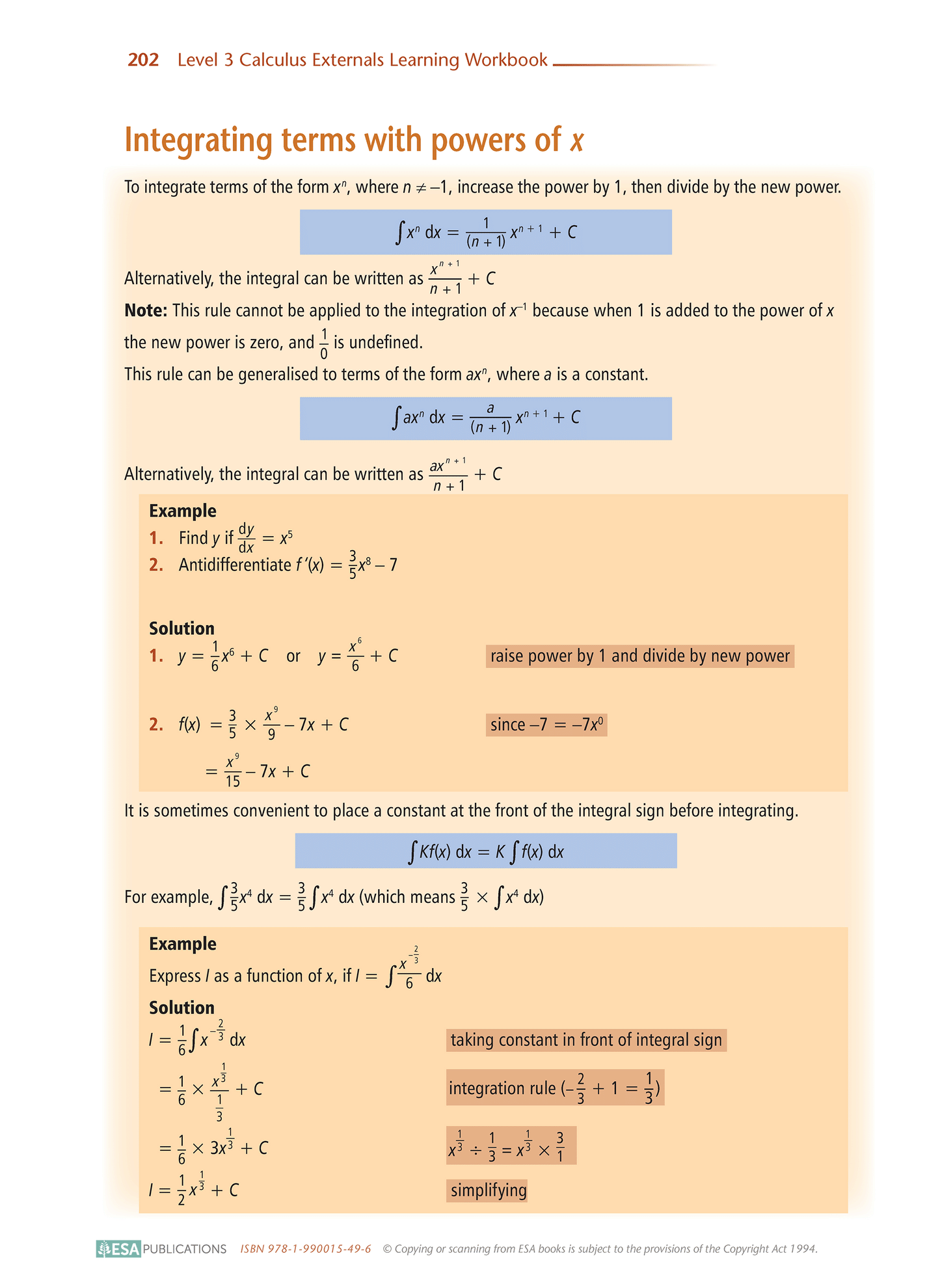 Level 3 Calculus Externals Learning Workbook
