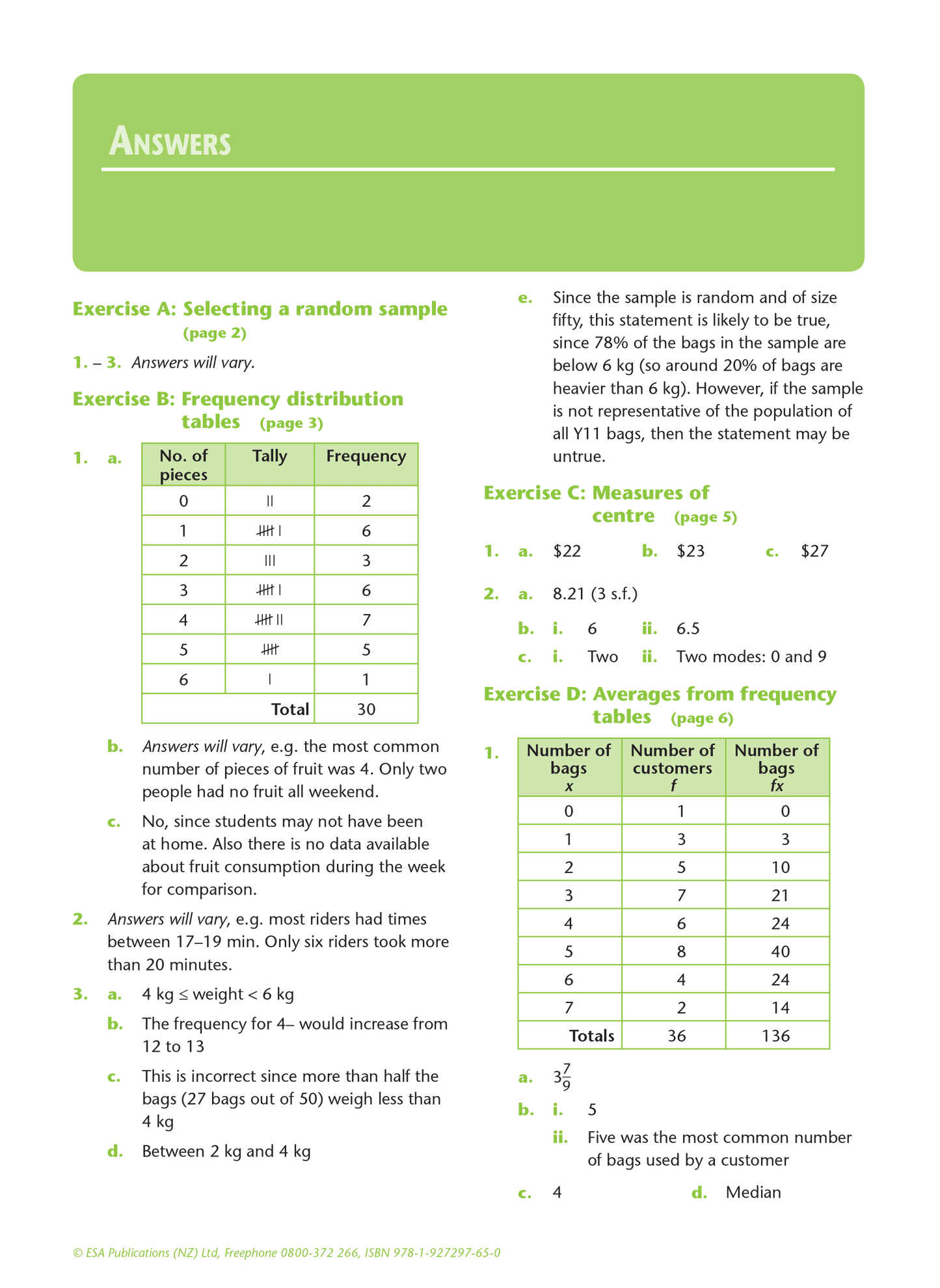 Level 1 Chance and Data 1.12 Learning Workbook