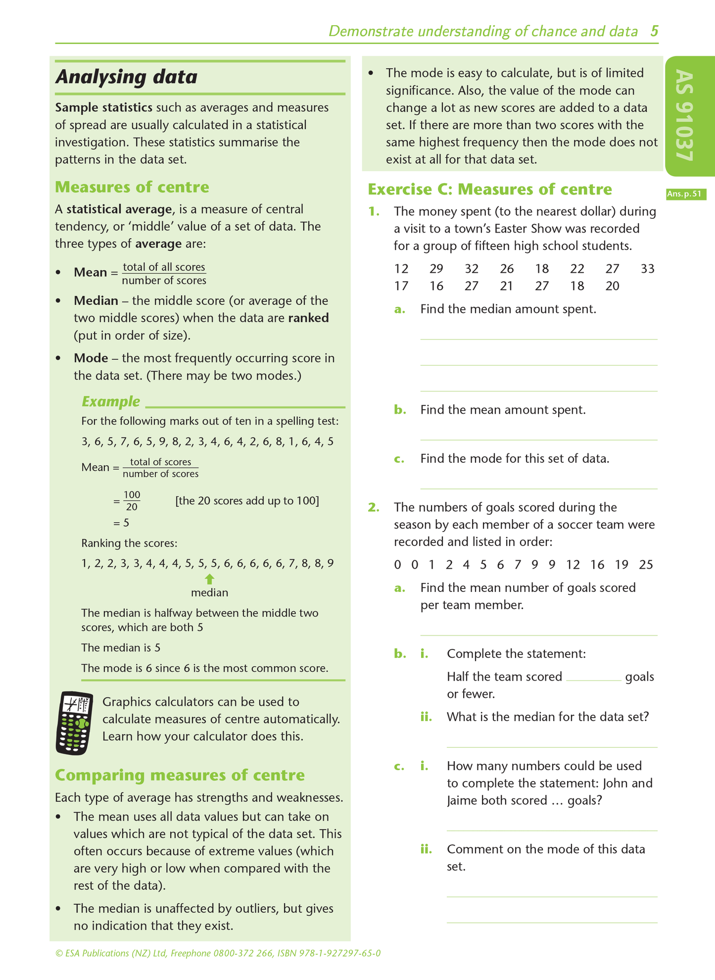 Level 1 Chance and Data 1.12 Learning Workbook