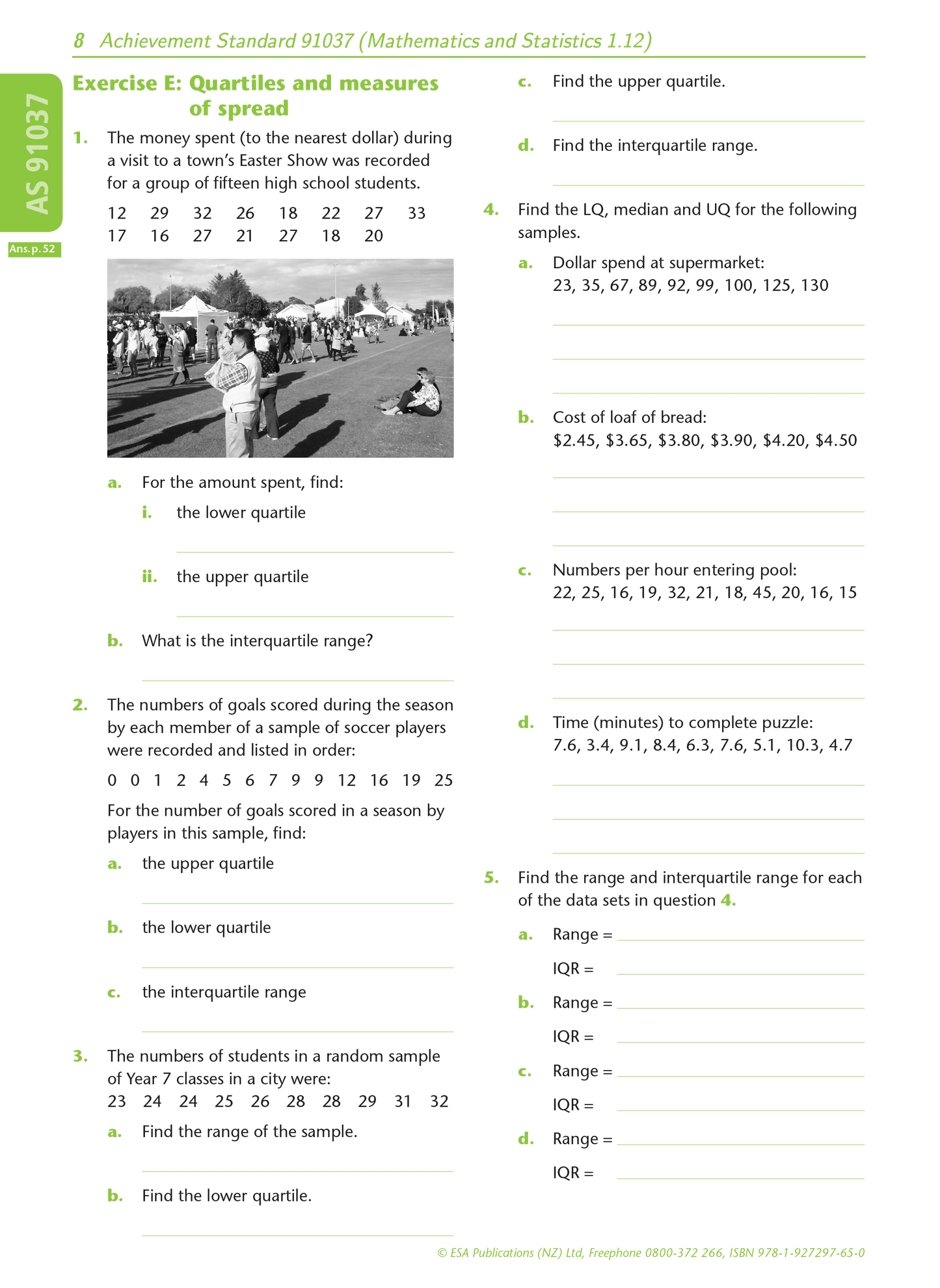 Level 1 Chance and Data 1.12 Learning Workbook