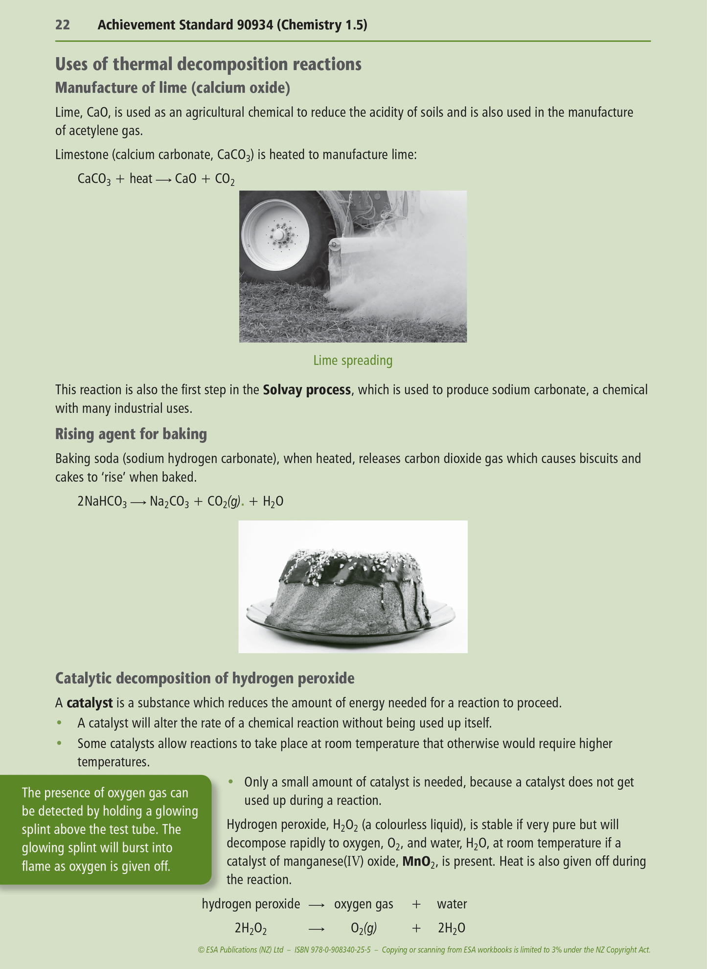 Level 1 Chemical Reactions 1.5 Learning Workbook