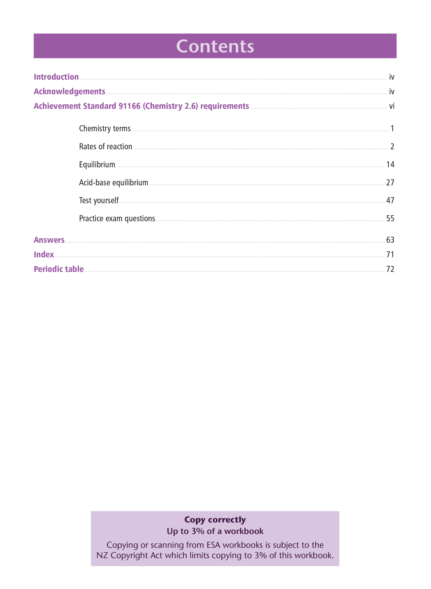 Level 2 Chemical Reactivity 2.6 Learning Workbook
