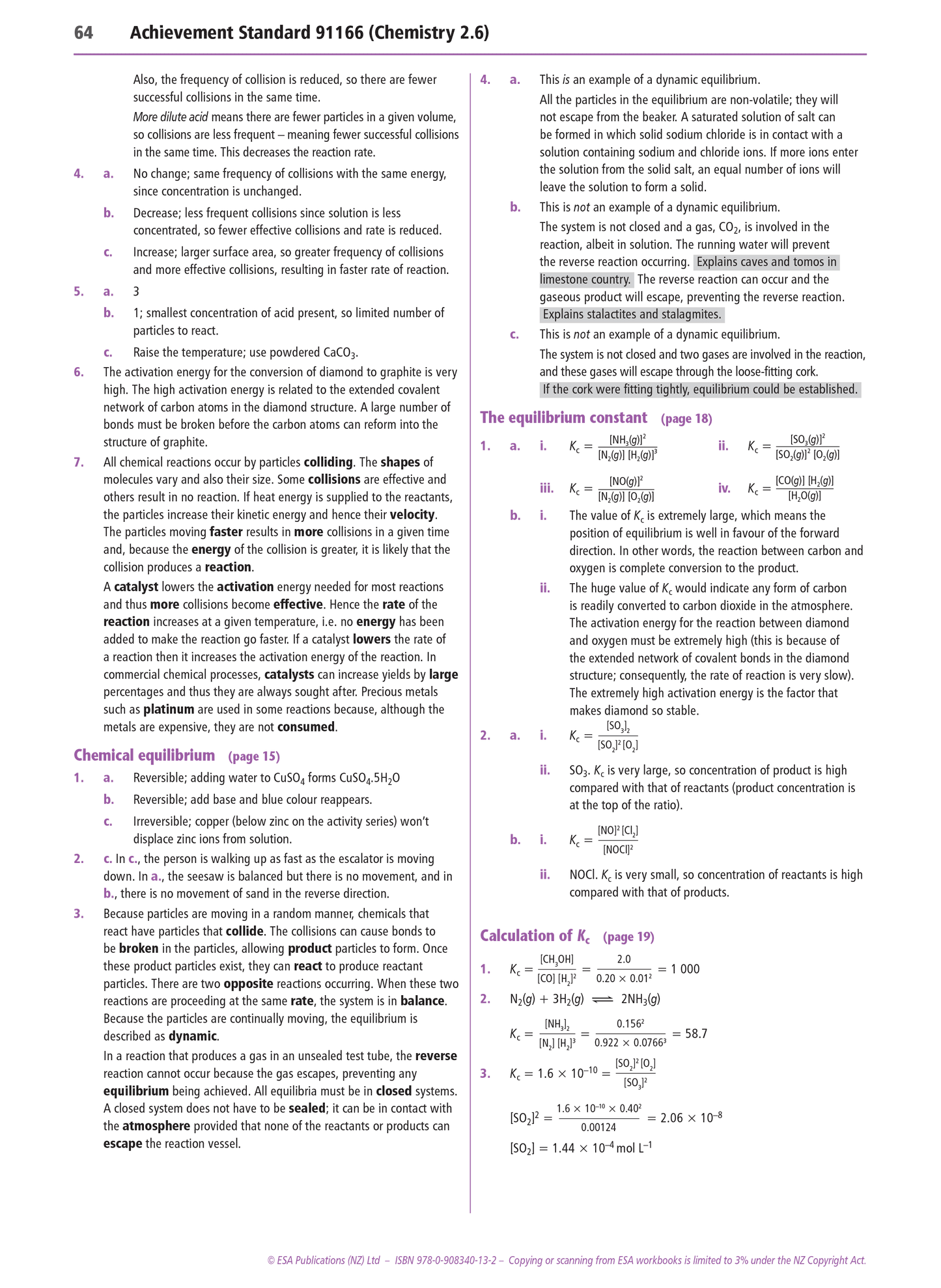 Level 2 Chemical Reactivity 2.6 Learning Workbook